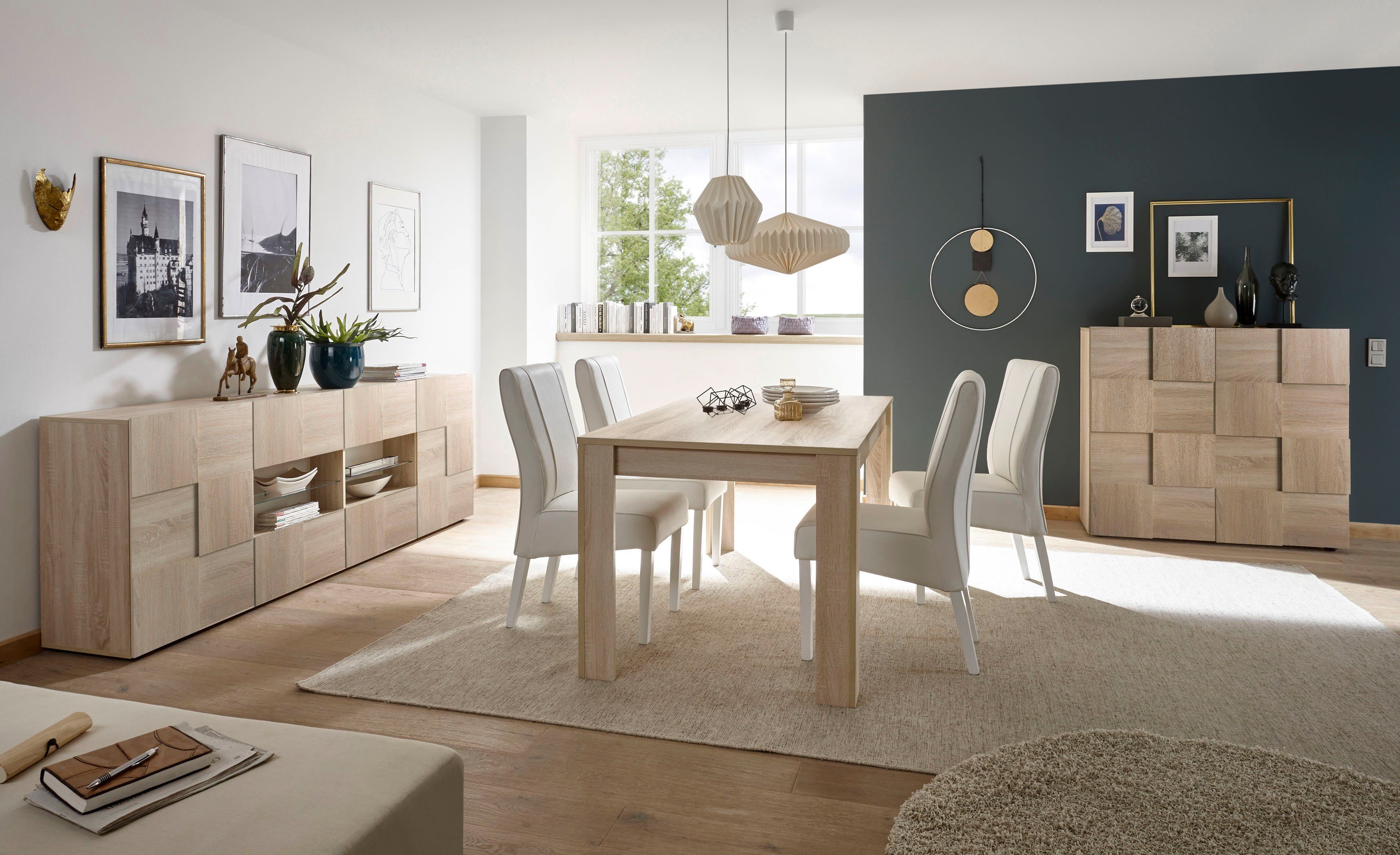 INOSIGN Eettafel Rustica , breedte 180 cm, uit te breiden met insteekblad