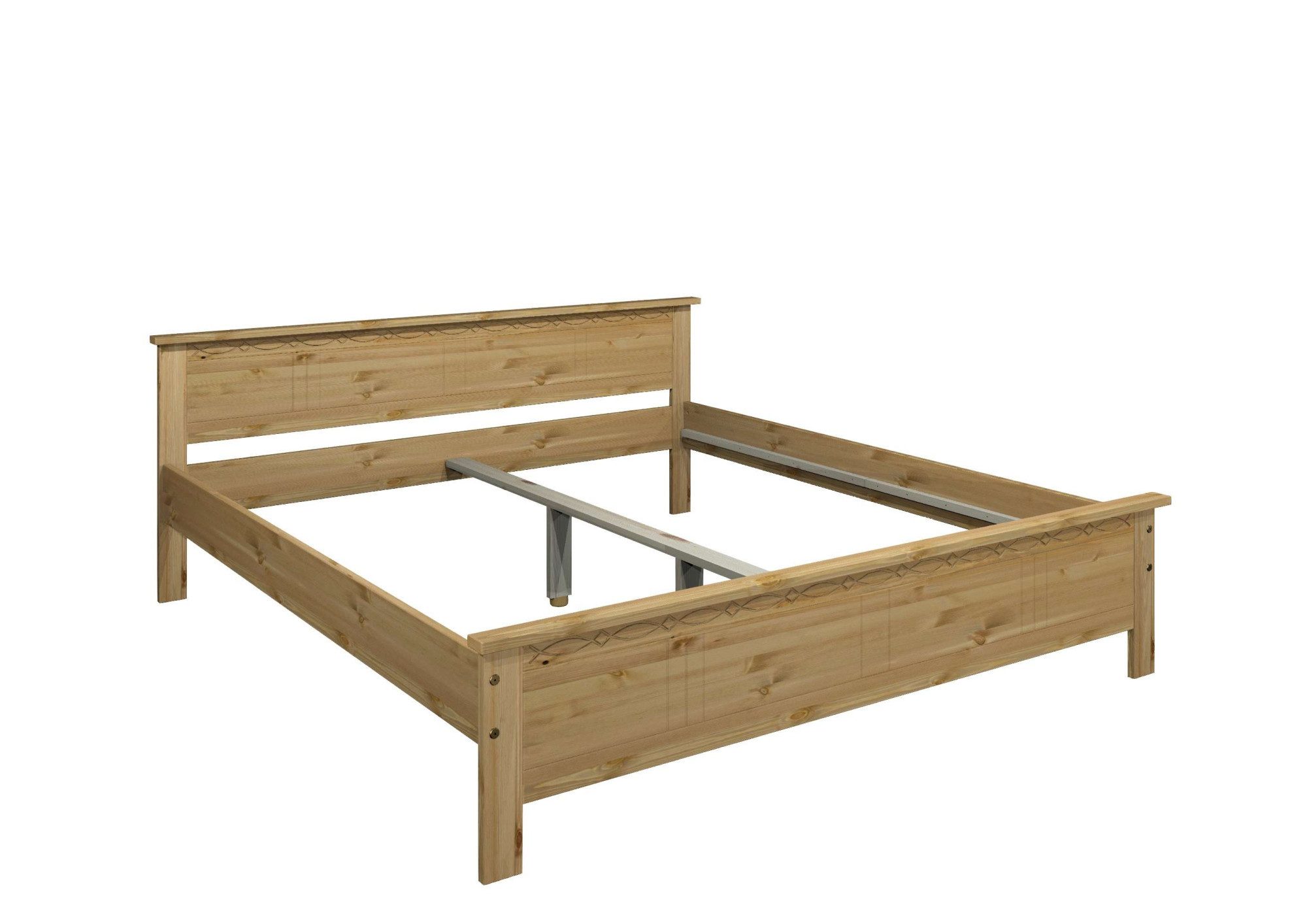 Home affaire Massief houten ledikant Indra, TOPSELLER, landhuisstijl, elegant design, gecertificeerd massief hout