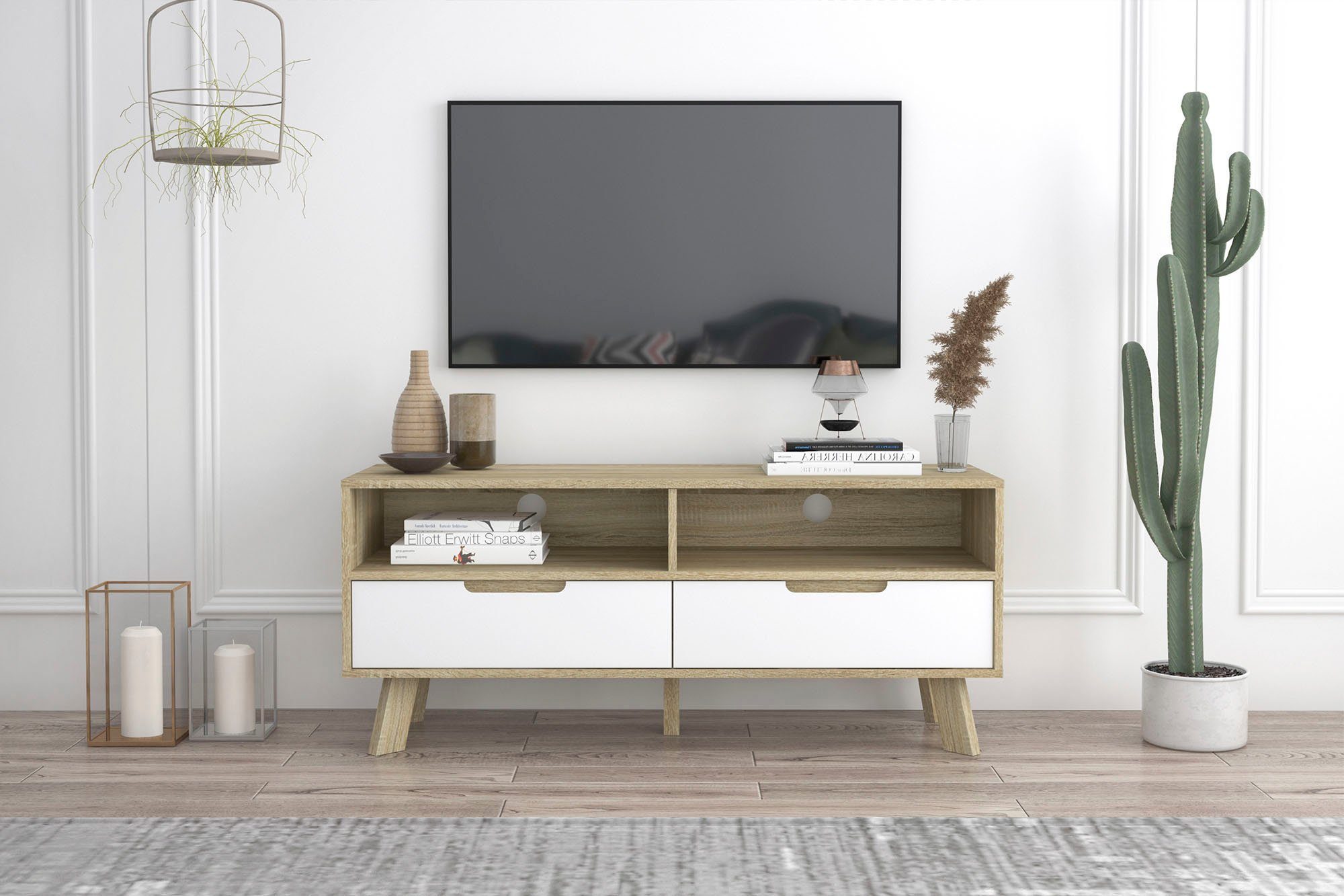 INOSIGN Tv-meubel Delea Commode met 2 kabeldoorvoeren