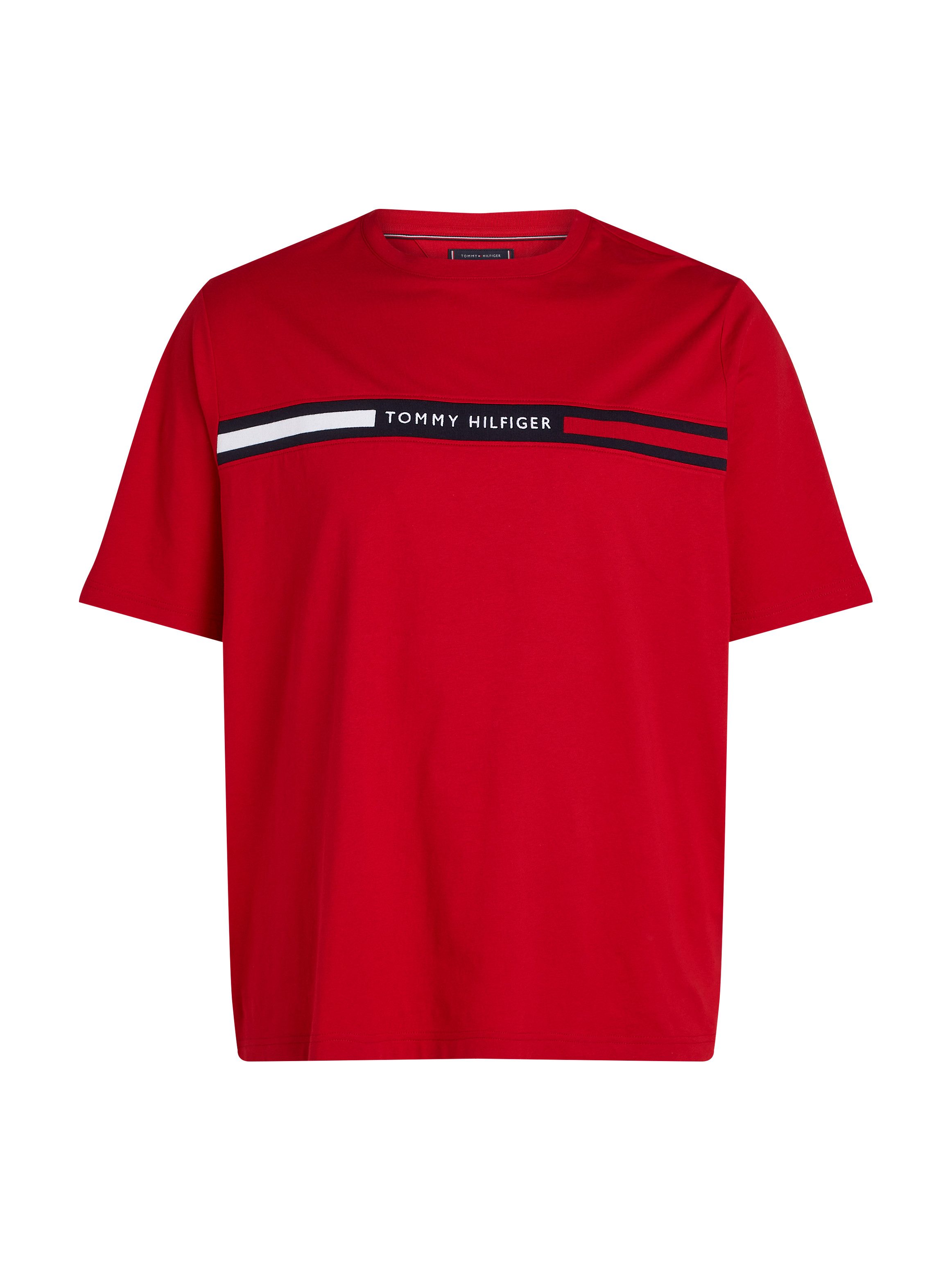 Tommy Hilfiger Shirt met ronde hals BT-HILFIGER CHEST INSERT TEE-B