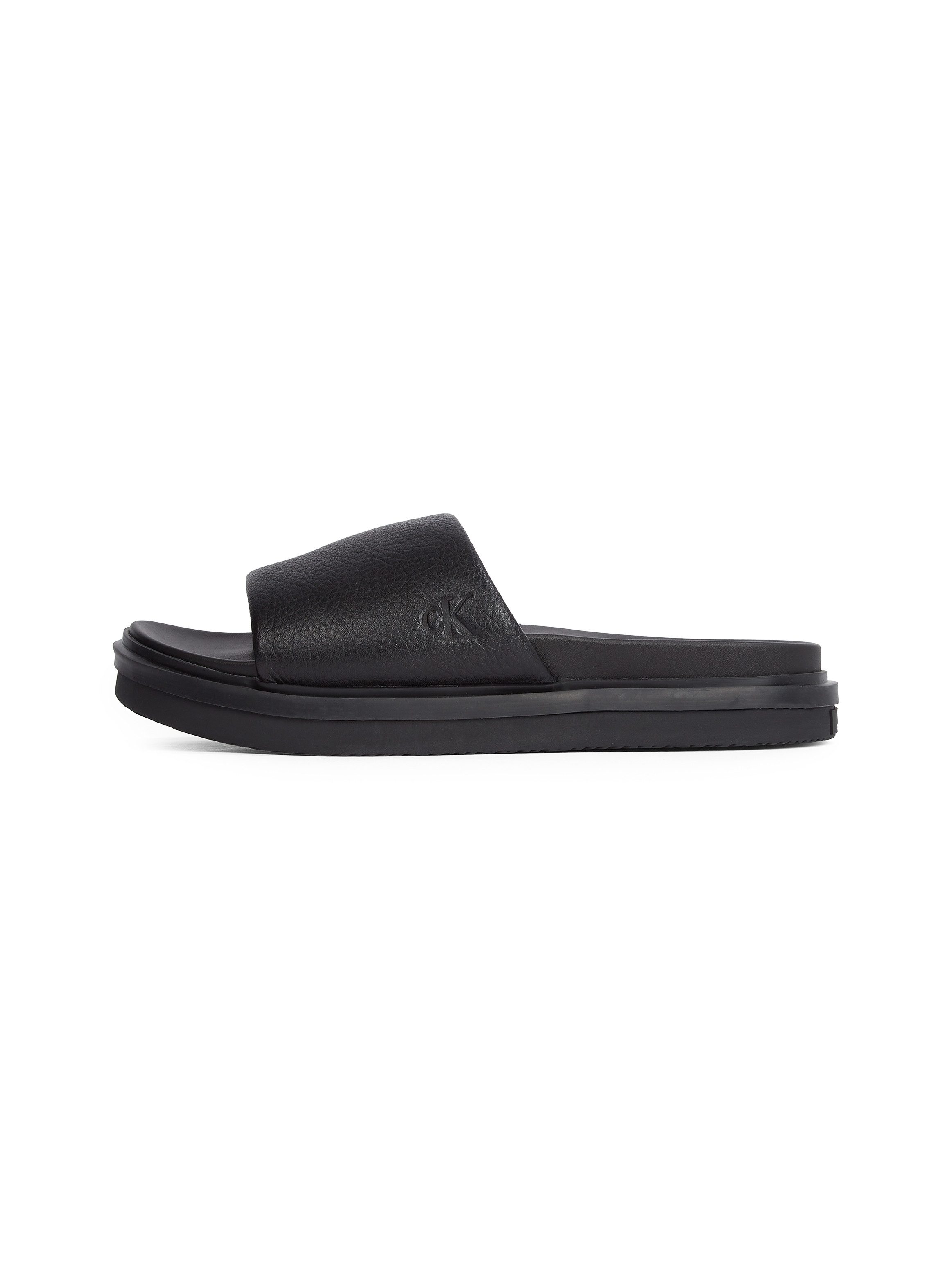Calvin Klein Slippers FLAT MOLDED SLIDE SANDAL LTH