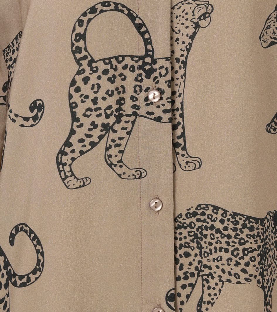Aniston CASUAL Overhemdblouse bedrukt met luipaarden - elk stuk is uniek - nieuwe collectie