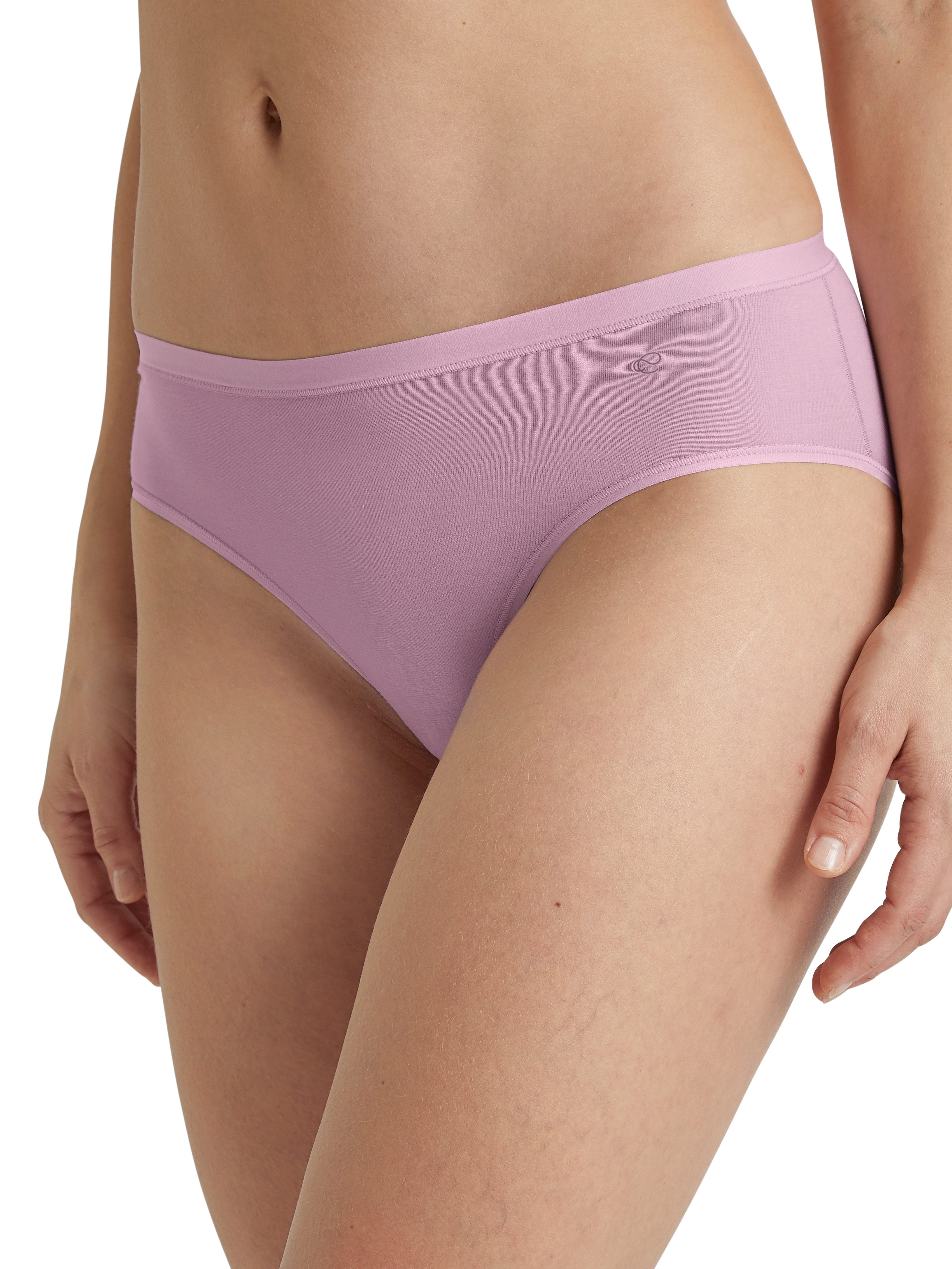 CALIDA Slip Natural Comfort met natuurlijke glans en gladde grip dames slips maat L (48/50) paars