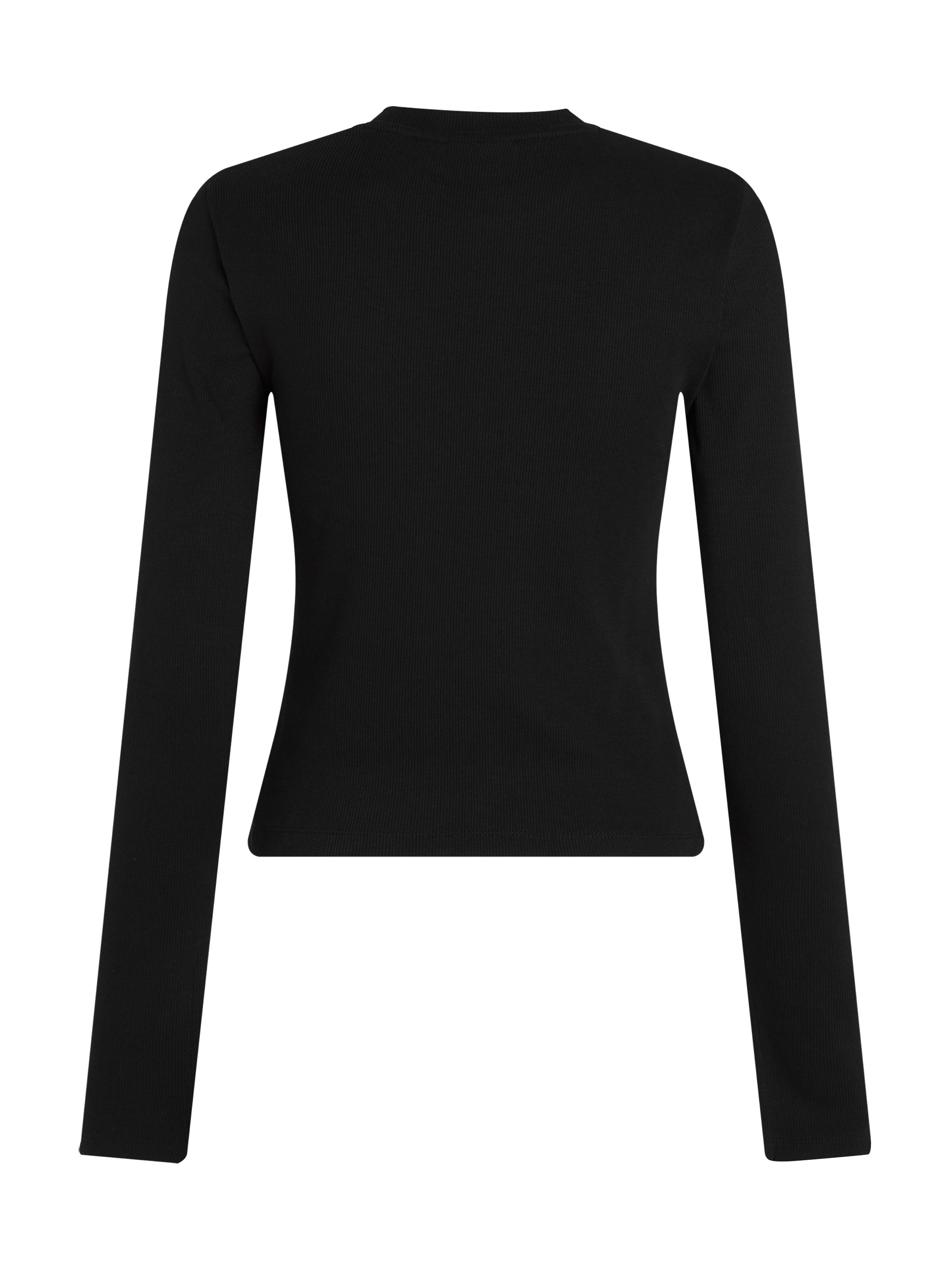 Calvin Klein Lange top WOVEN LABEL RIB LS TOP