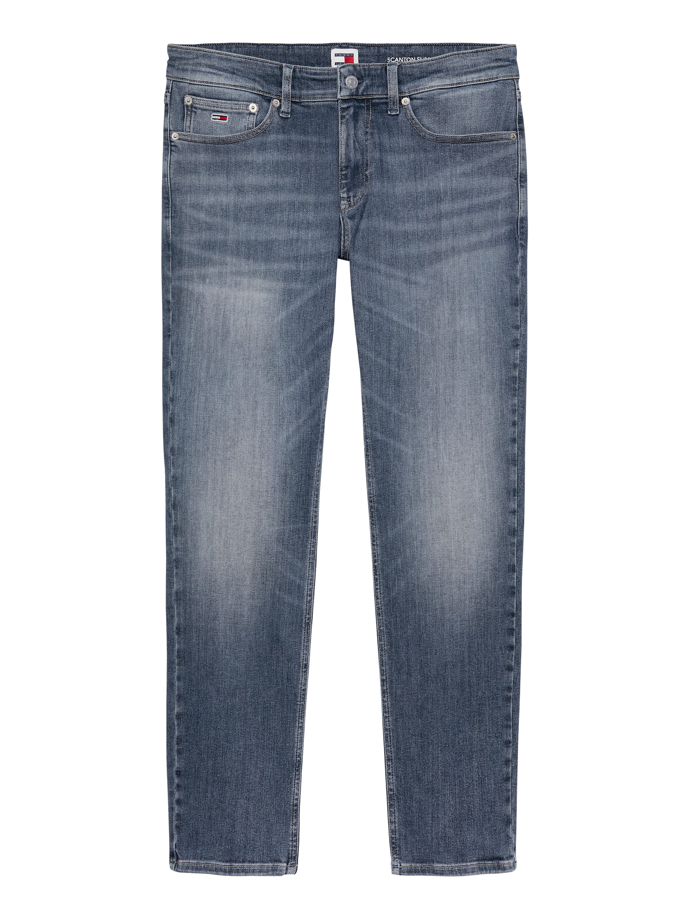 TOMMY JEANS Slim fit jeans SCANTON SLIM met gestempeld logo