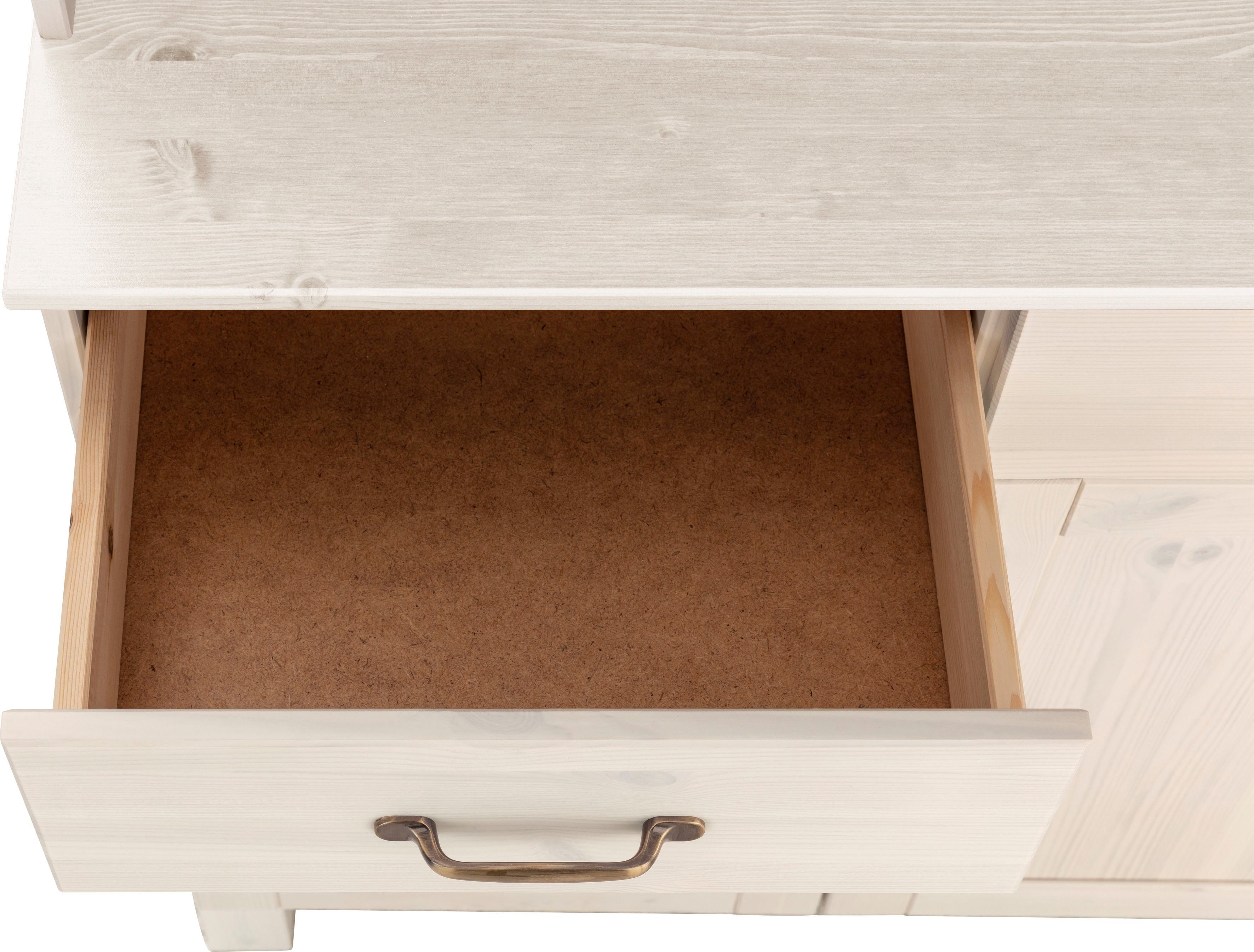 Home affaire Keukenbuffet Alby Breedte 85 cm, 2 glasdeuren