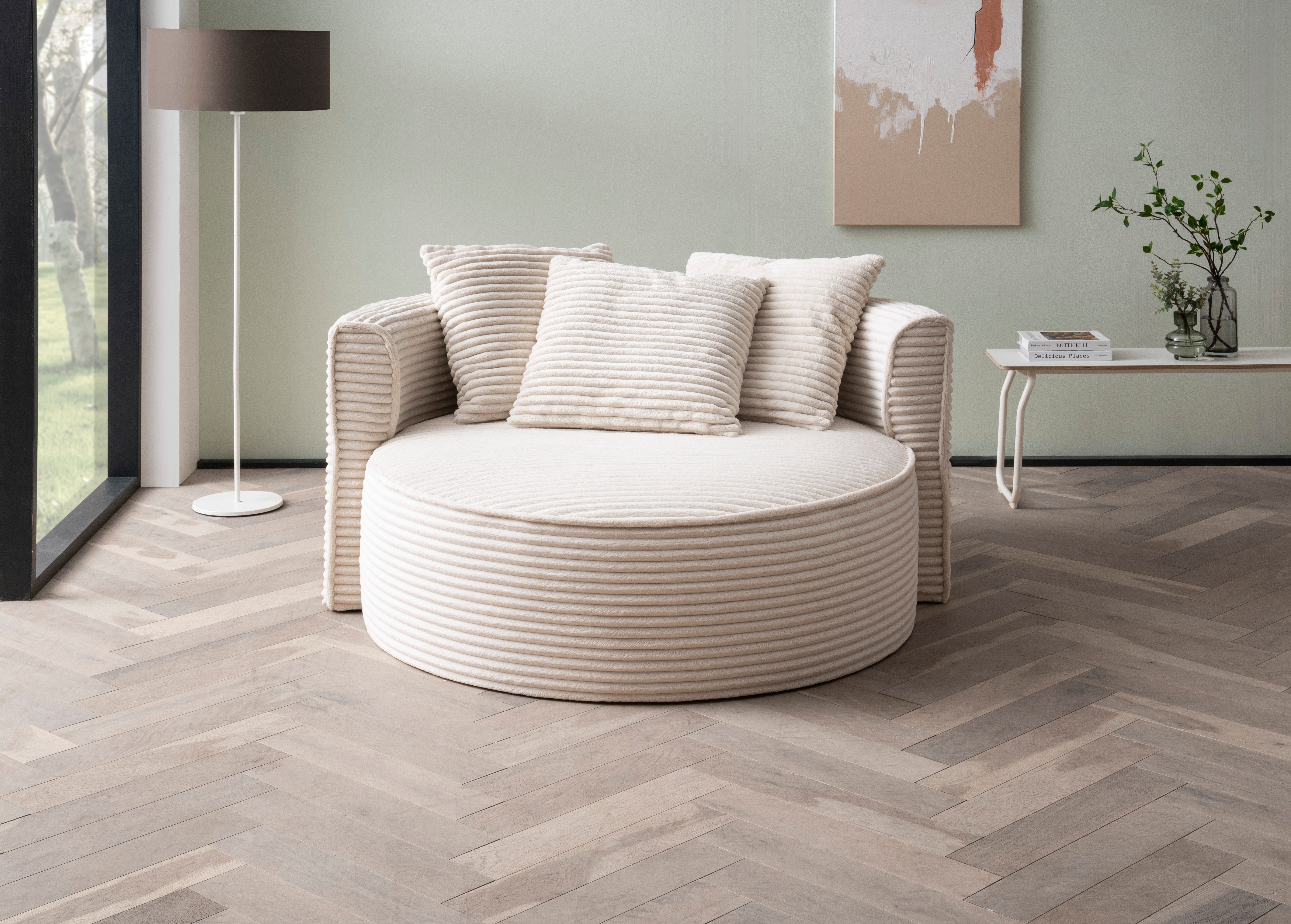 LeGer Home by Lena Gercke XXL-fauteuil Isalie, stoel in moderne kleuren, leesstoel, loveseat, grote stoel