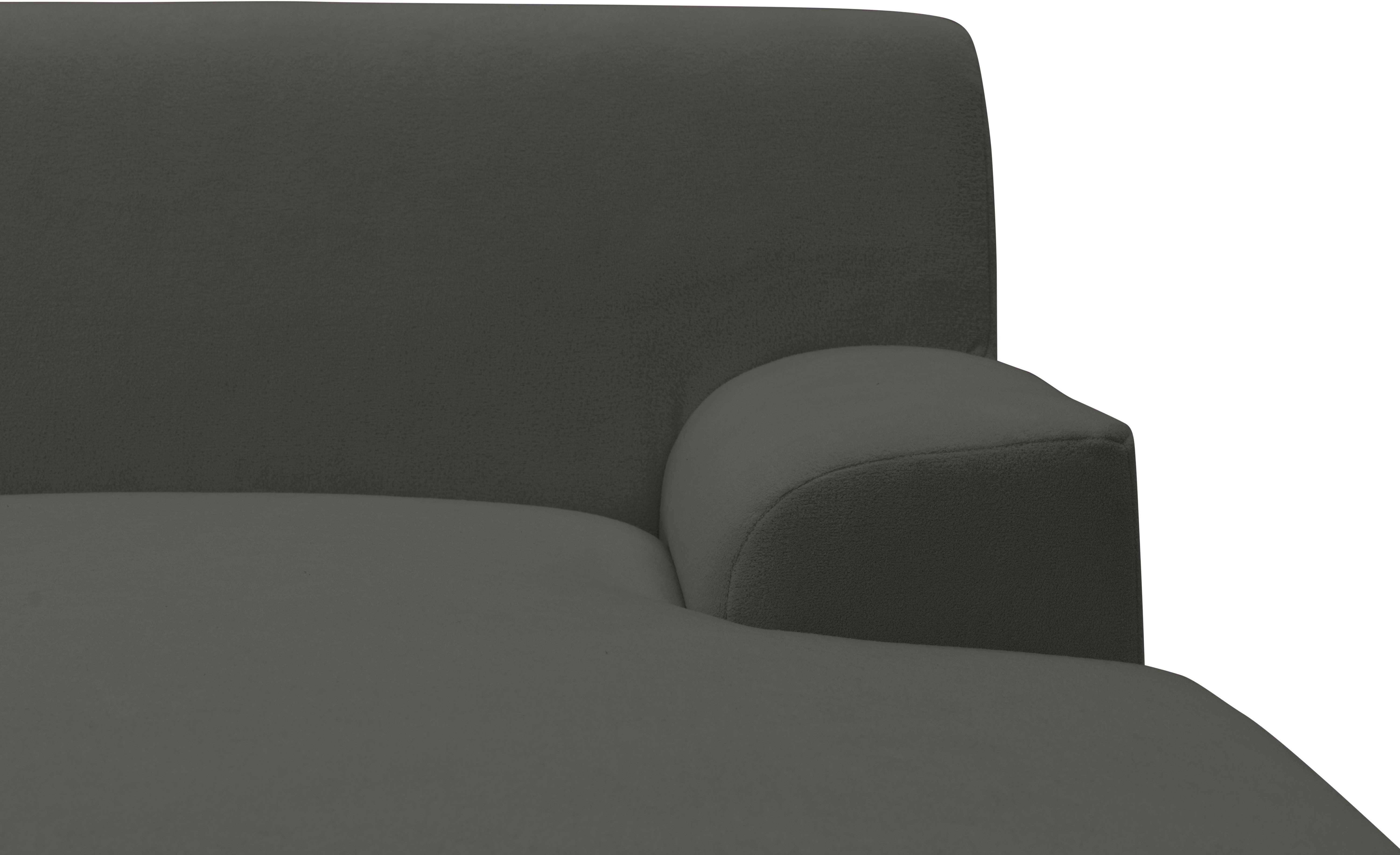 INOSIGN Hoekbank Turah 2, L-vorm, in Cord en waterafstotende microvezel, Vering B/D/H: 241/146/79 cm, incl. sierkussen, optioneel met bedfunctie
