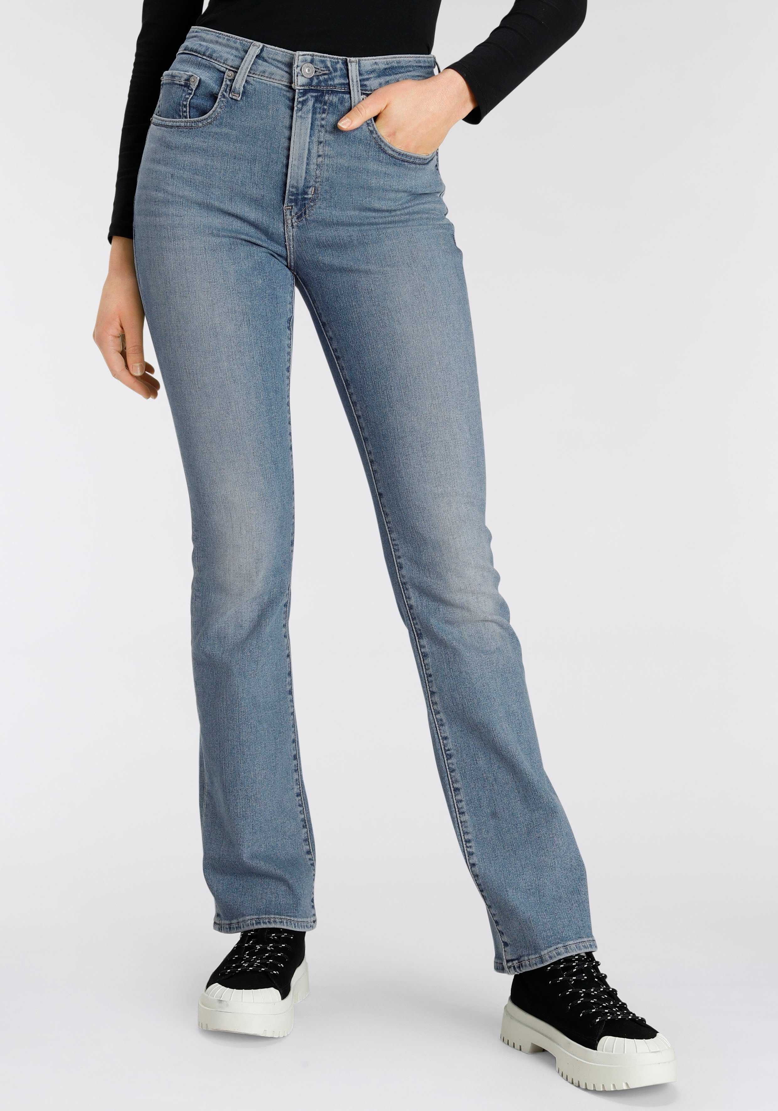 Levi's Bootcut jeans 725 High-Rise Bootcut dames jeans maat 27 blauw