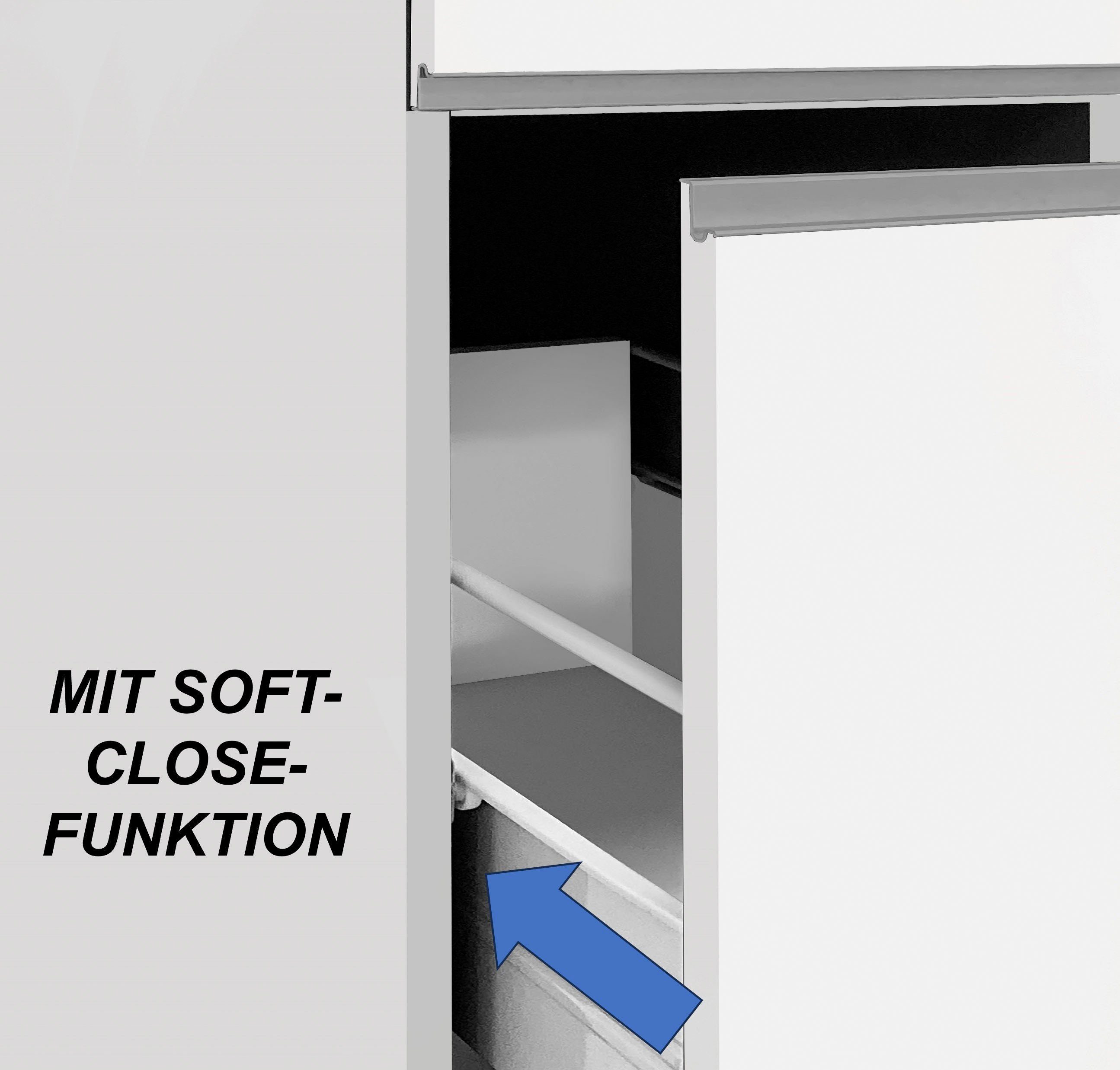 Kochstation Keuken KS-Sole keukenkast-set Breedte 90 cm, ombouw- en apothekerskast in set