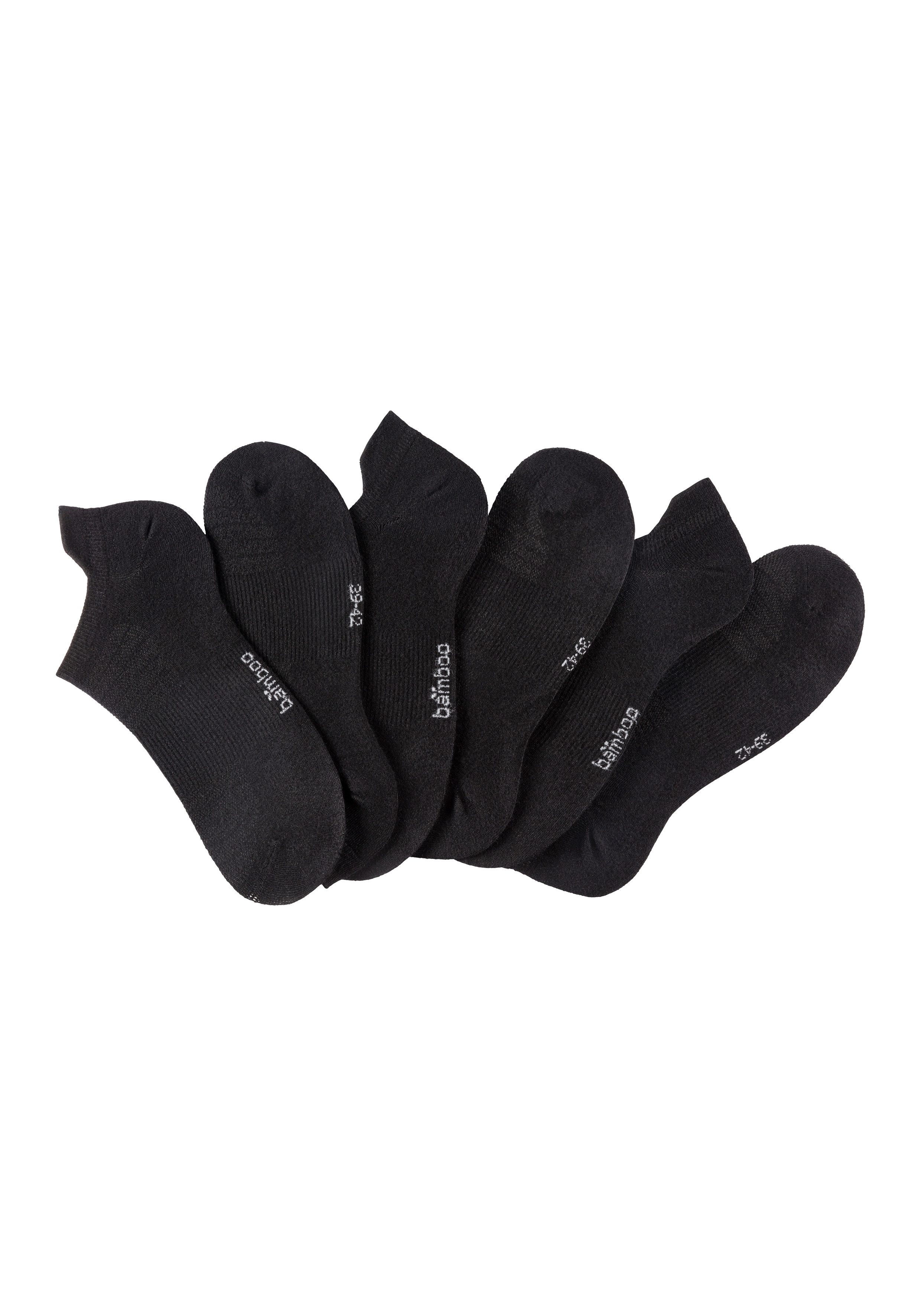 Apollo Enkelsokken Sneakersokken met hiellus bamboe comfort en perfecte pasvorm (6 paar Set van 6)