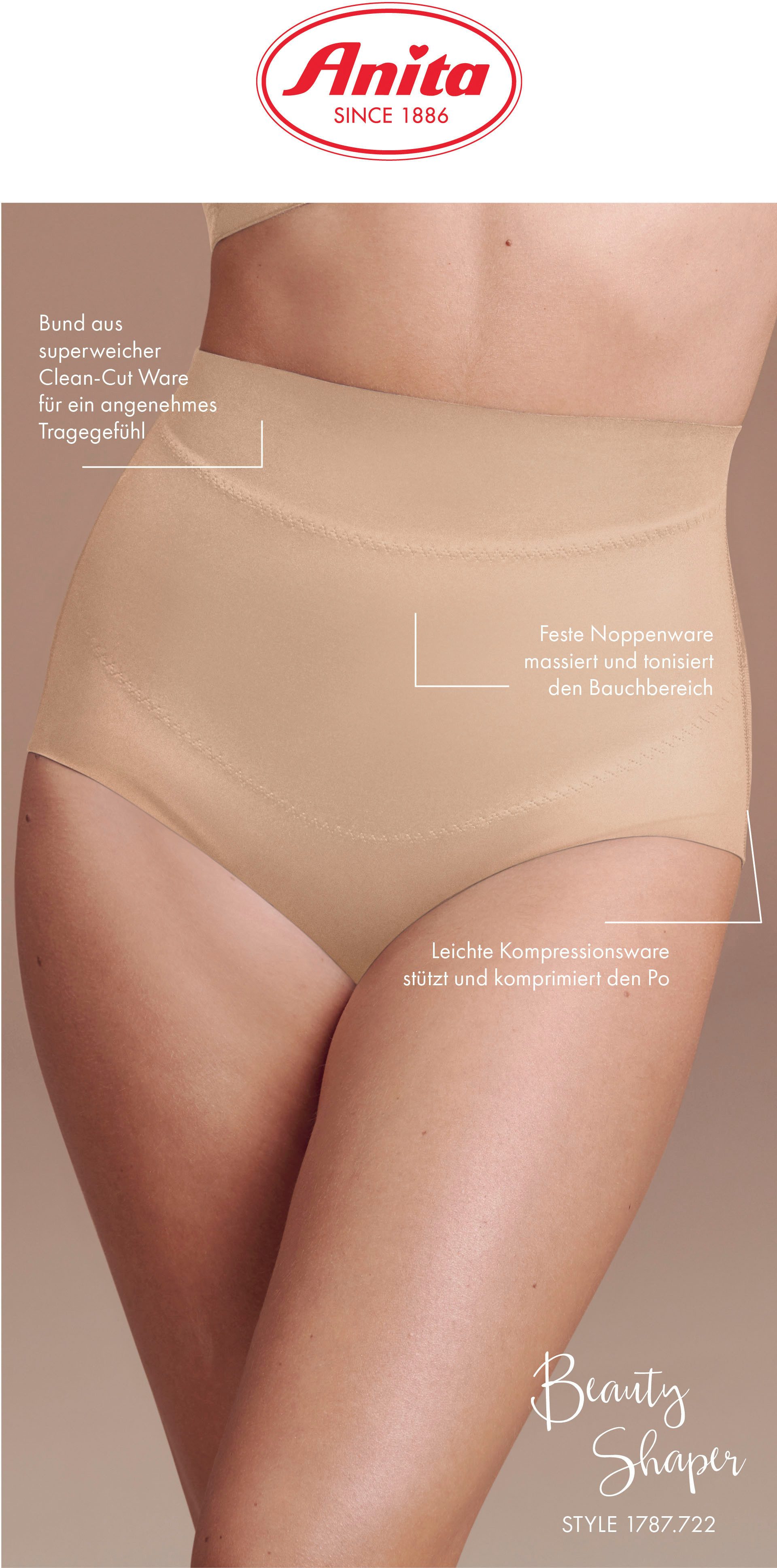 Anita Comfort Shapingbroek Beauty Shaper Corrigerende slip clean cut, lang zonder naden, clean cut, geïntegreerde buiksteun, nopjesstof