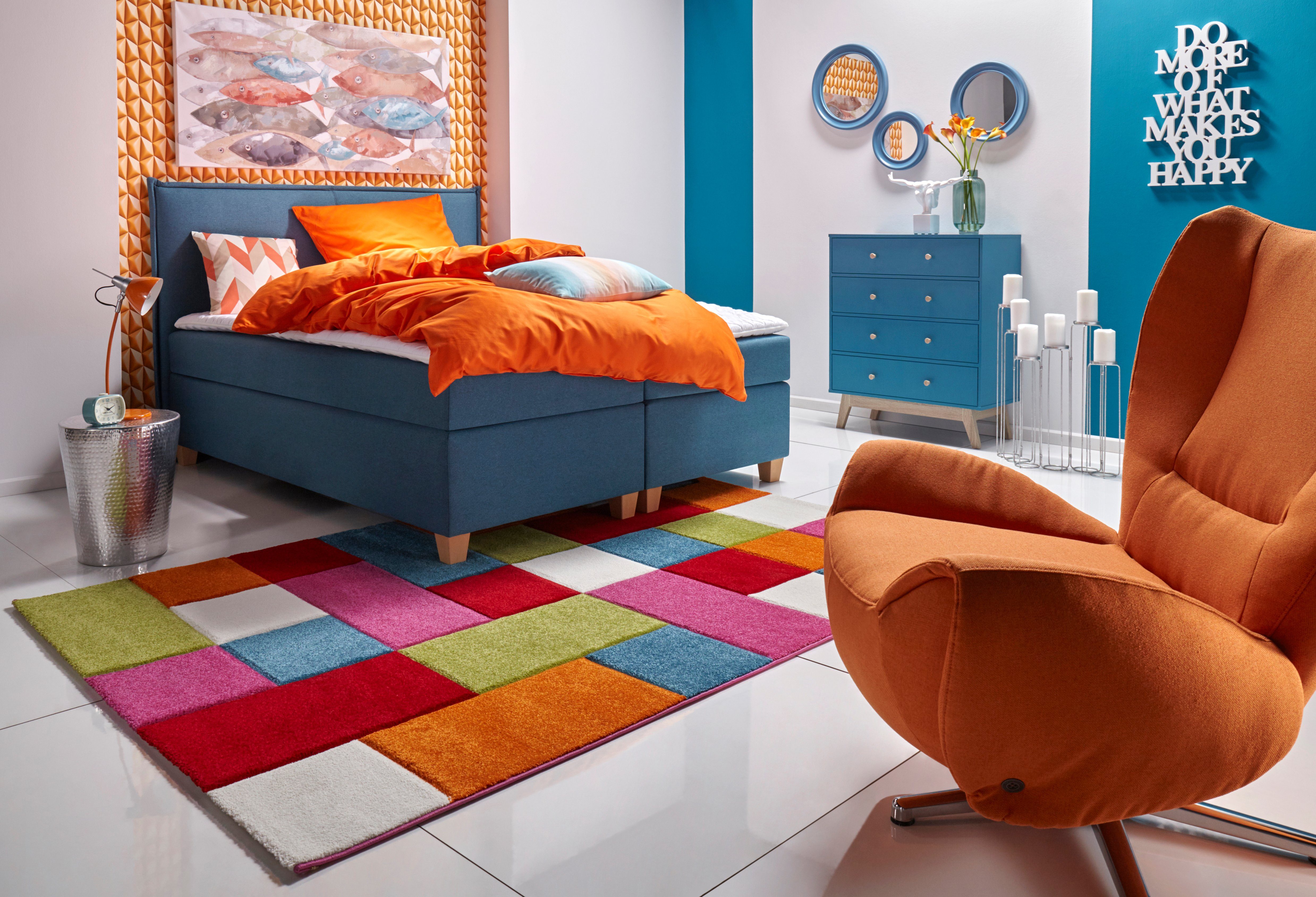 Home affaire Boxspring Houssay incl. topmatras, 5 breedtes, 2 hardheden ook in extra lang 220 cm