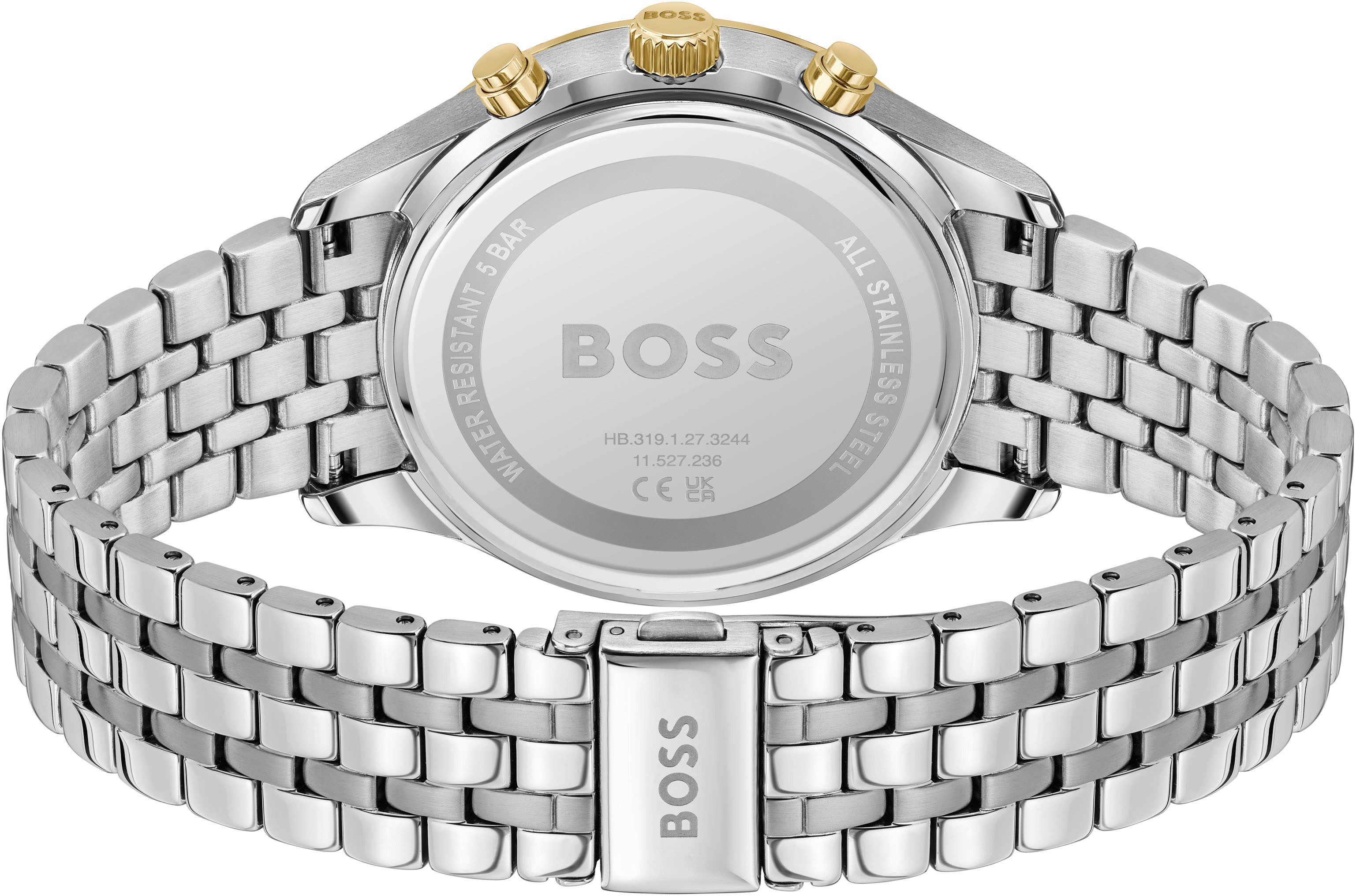 Boss Chronograaf Avery Quartzhorloge, herenhorloge, horloge, stopwatchfunctie, roestvrijstalen band