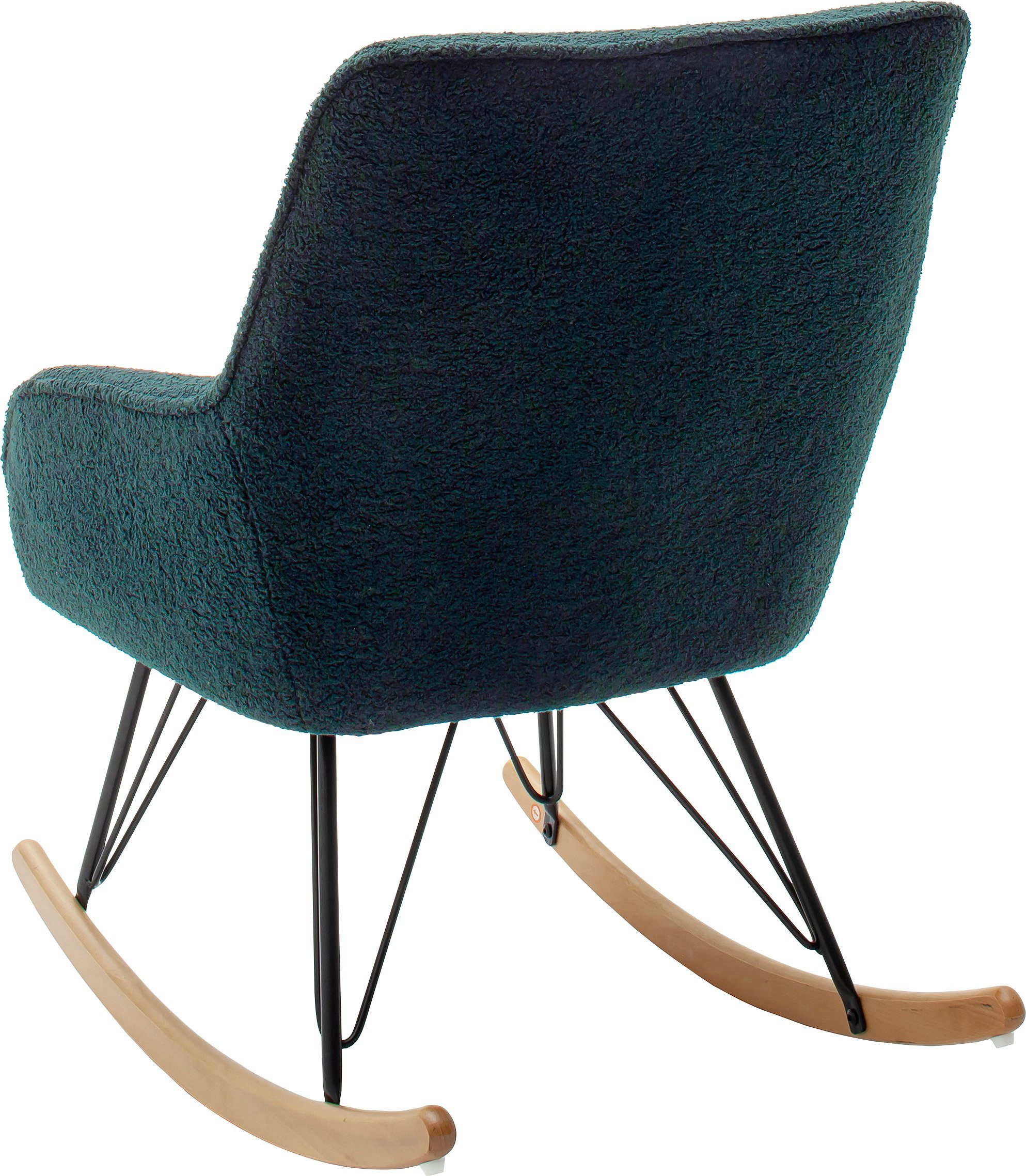 MCA furniture Schommelstoel Oran Stoel met beugelpoten met armleuning, tot 120 kg belastbaar, comfortzithoogte 49 cm