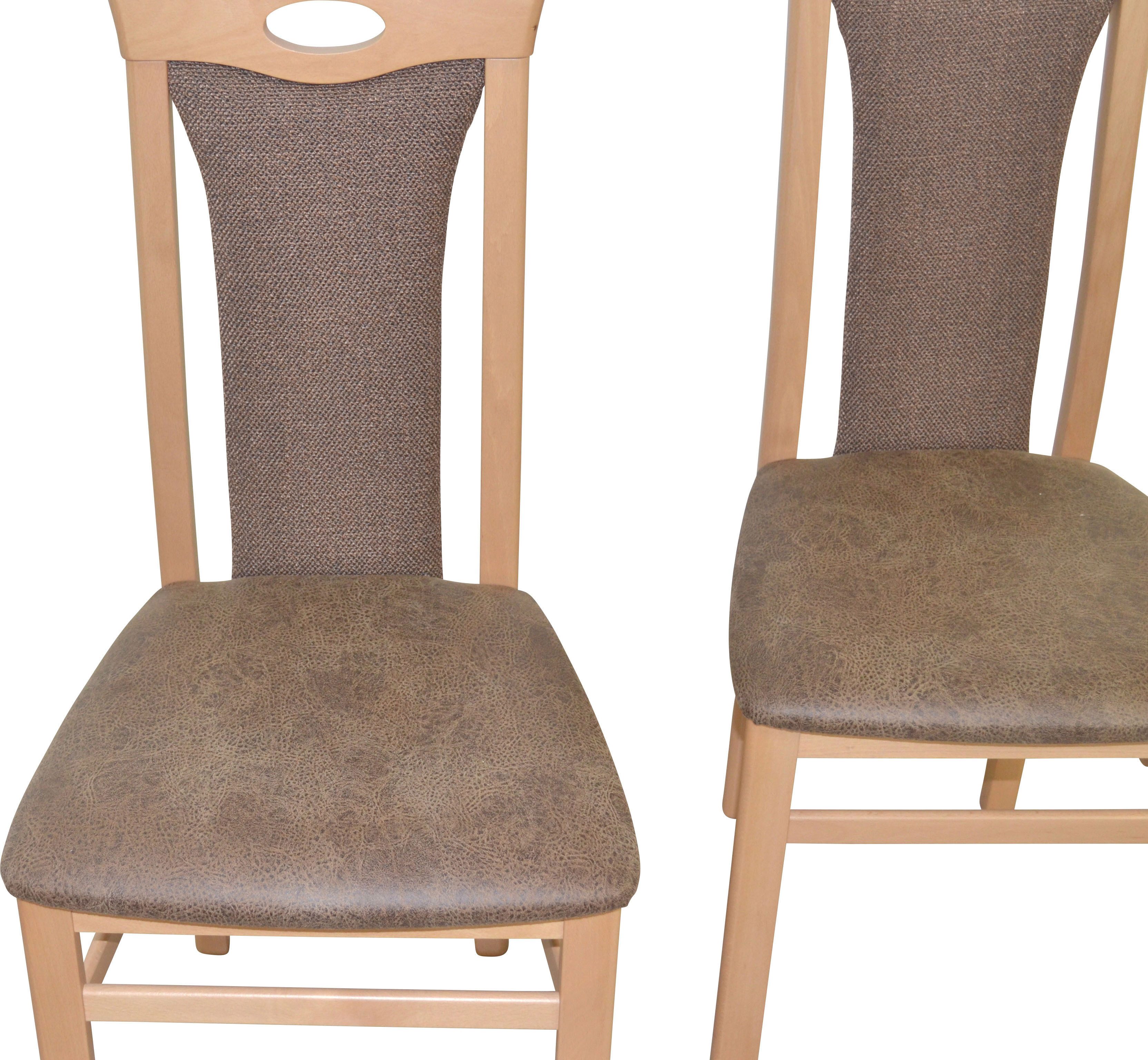HOFMANN LIVING AND MORE Stoel met 4 poten (set, 2 stuks)