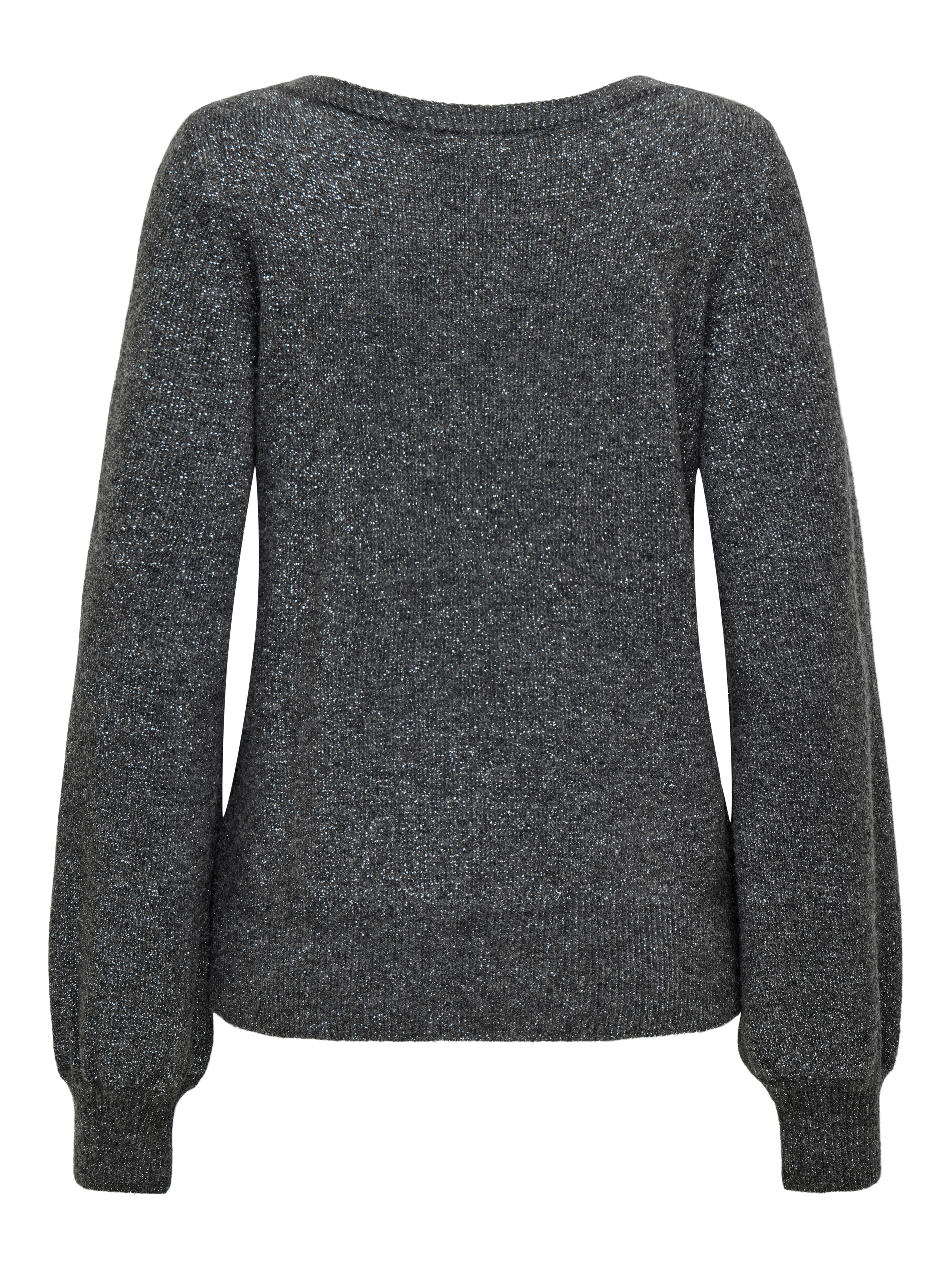 JDY Gebreide trui RUE GLITTER L S BOAT PULLOVE KNT NOOS