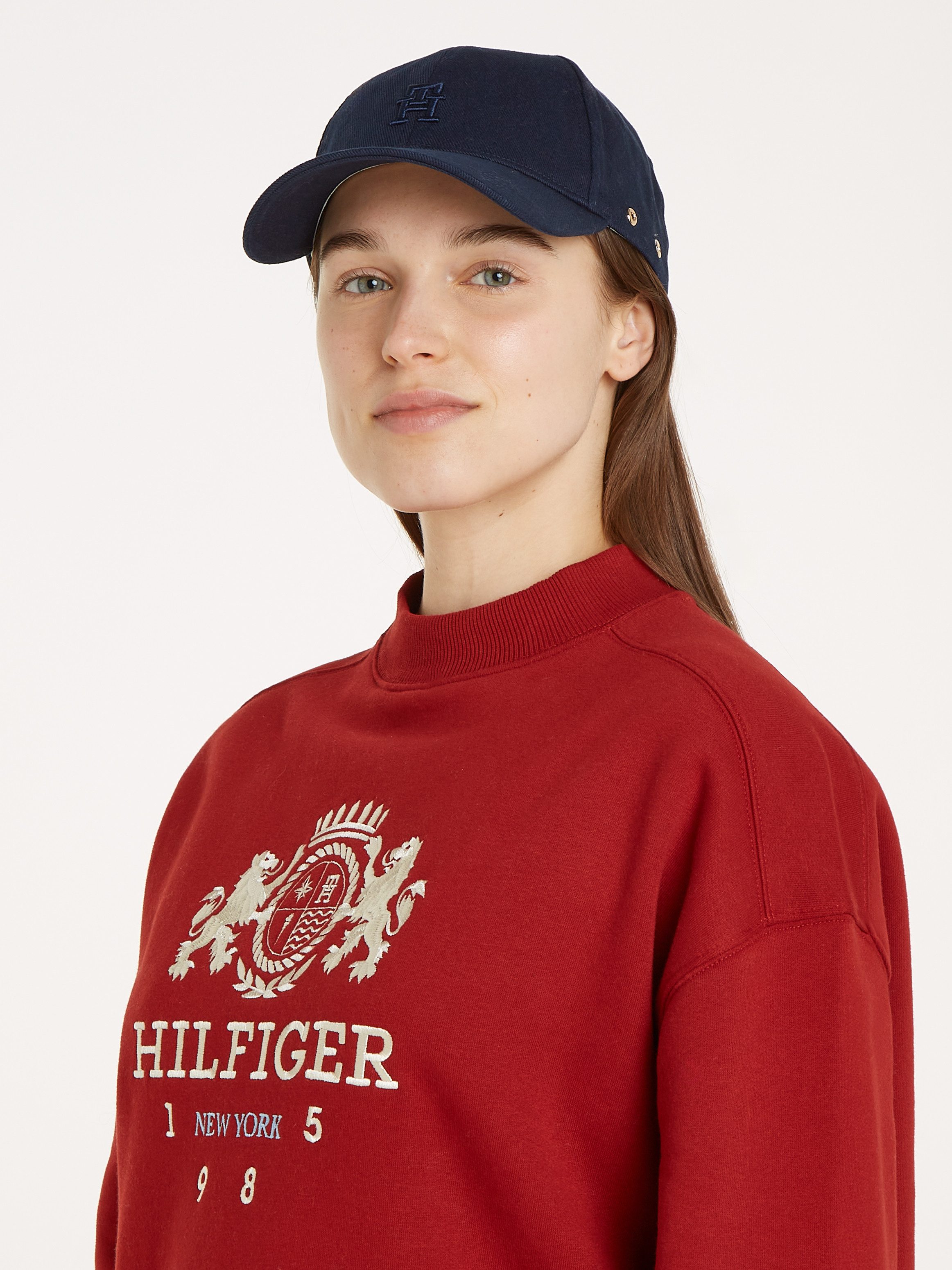 Tommy Hilfiger Baseball pet TH NAVAL CAP met geborduurd logo