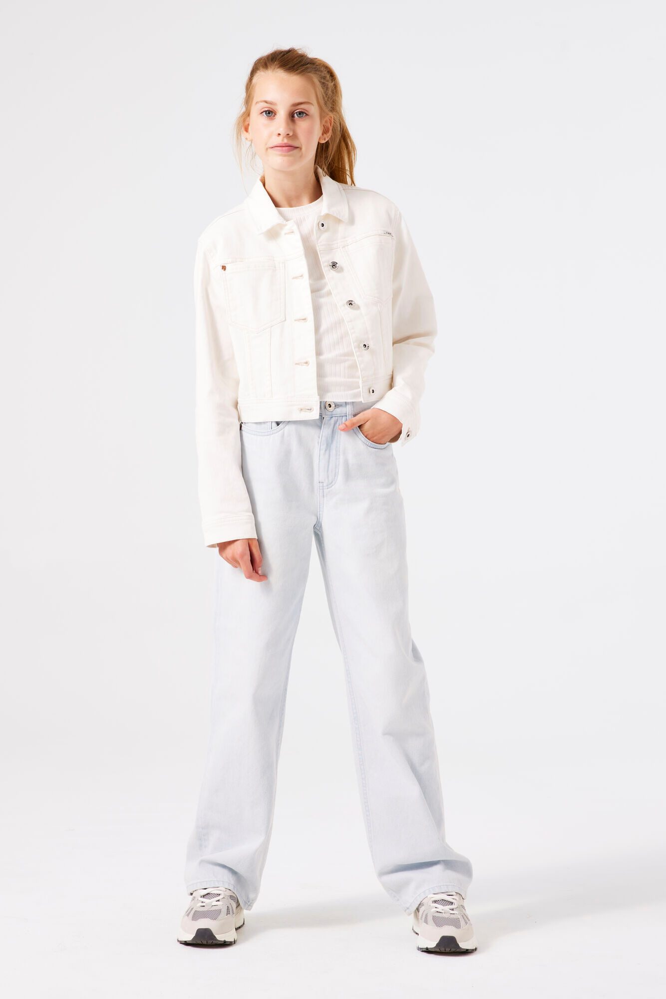 Garcia Jeansjack met borstzakken, voor meisjes