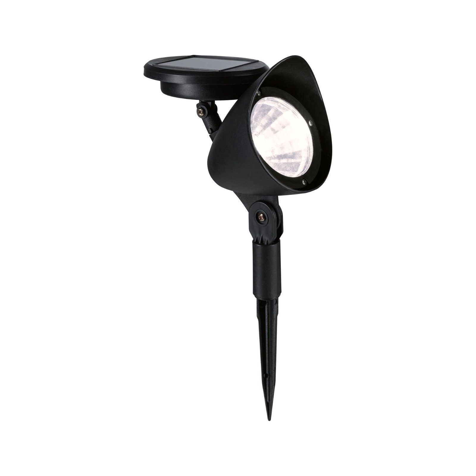 Paulmann Led-tuinlamp Solar Spot Solena IP44 3000K 2lm Schwarz