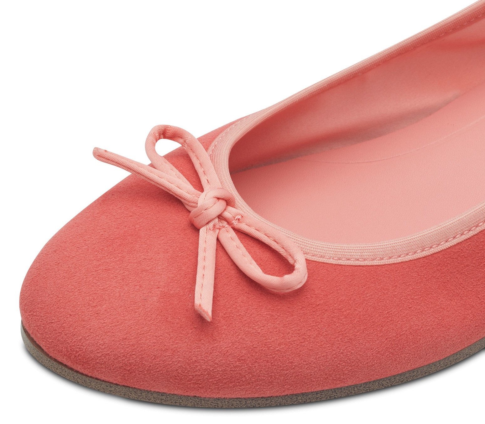Tamaris Ballerina's , blockhak, business schoen, instapschoen met schattige decoratieve strik