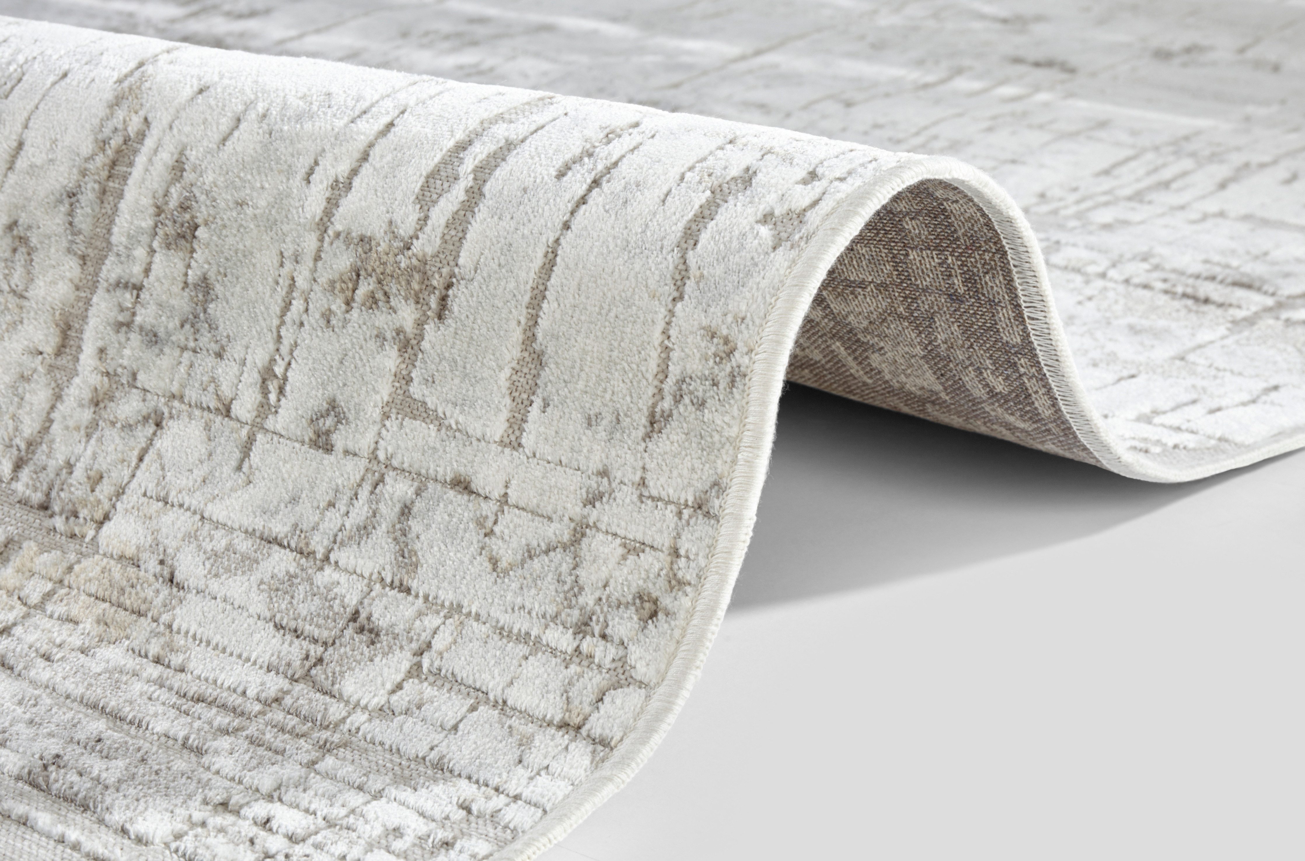 ELLE DECORATION Design-vloerkleed Chameis Viscose, vintage-look, zijde look, woonkamer, slaapkamer, vloerkleed