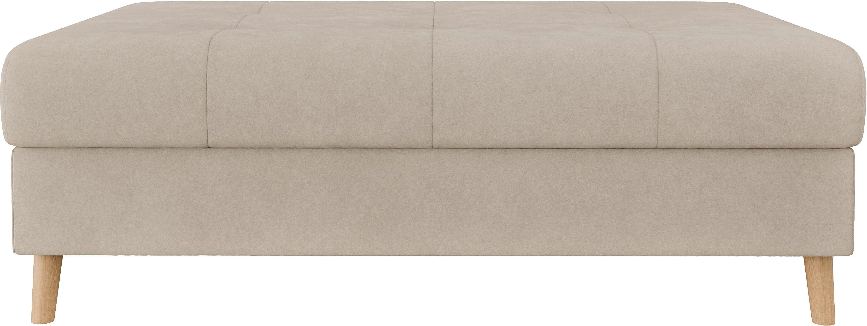 Home affaire Hocker CHARRE XXL, stiksel in het zitgedeelte, afmetingen: B/D/H: 118/73/40 cm