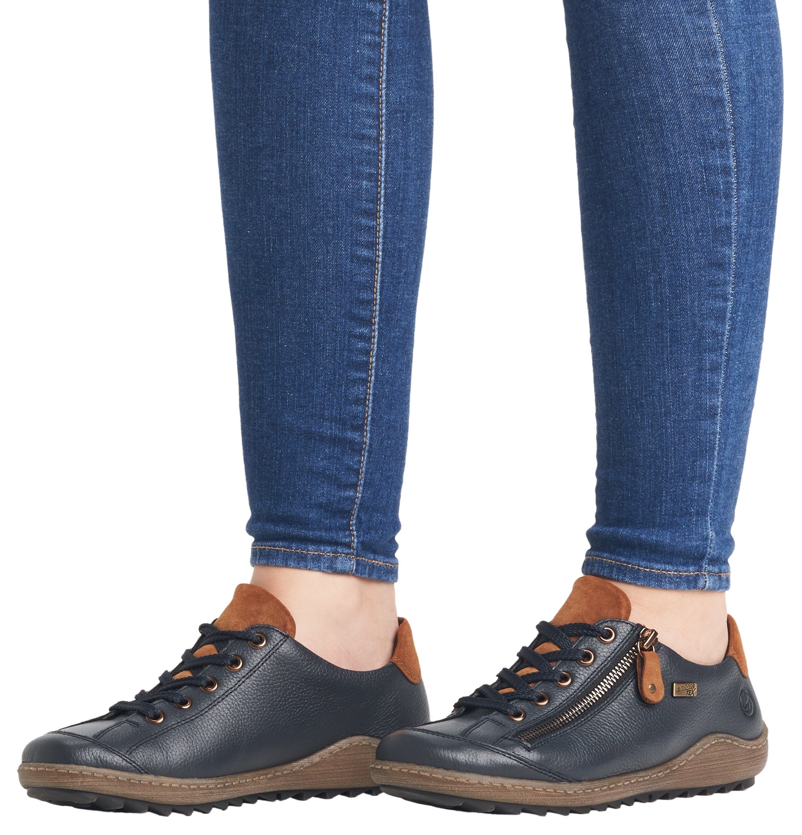 Remonte Veterschoenen in tex-uitvoering, vrijetijdsschoen, lage schoen, veterschoen