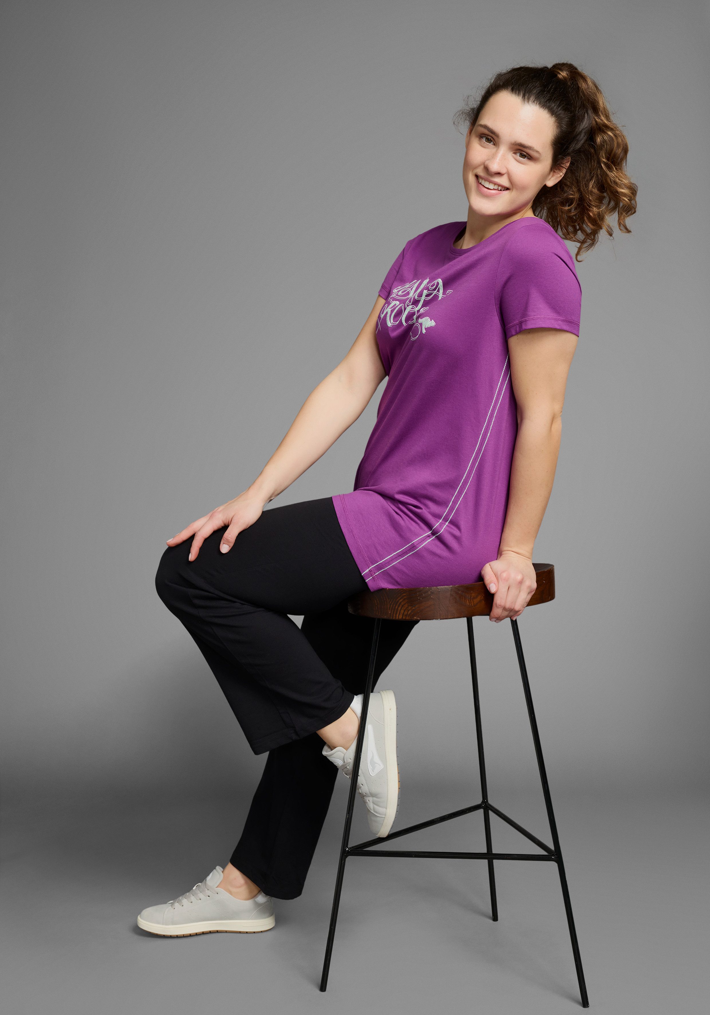 KangaROOS Lang shirt Korte mouw, figuuraccentuerende pasvorm (2-delig, Set van 2)