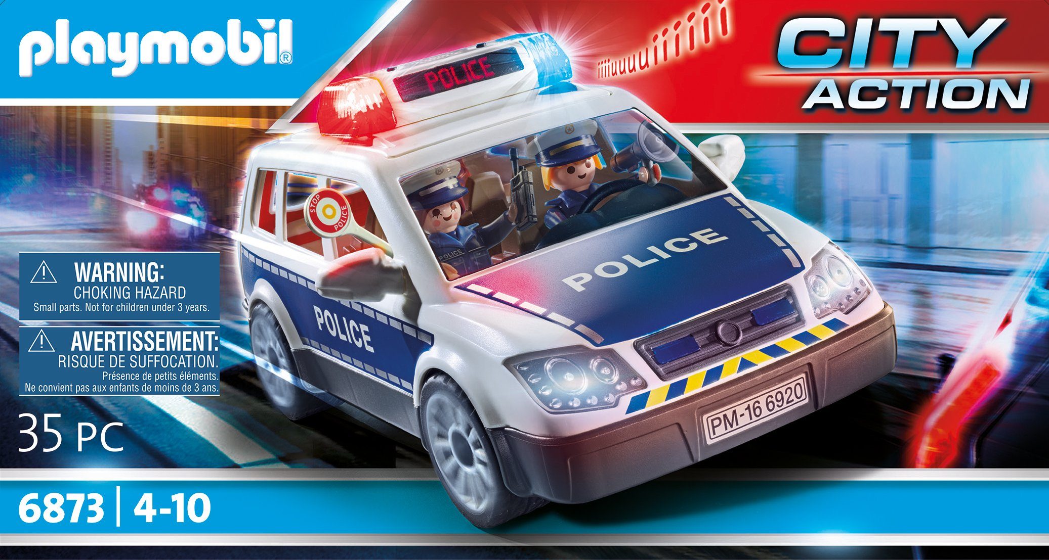 Playmobil® Constructie-speelset Politie inzetwagen (6873), My Action Heroes (35-delig)