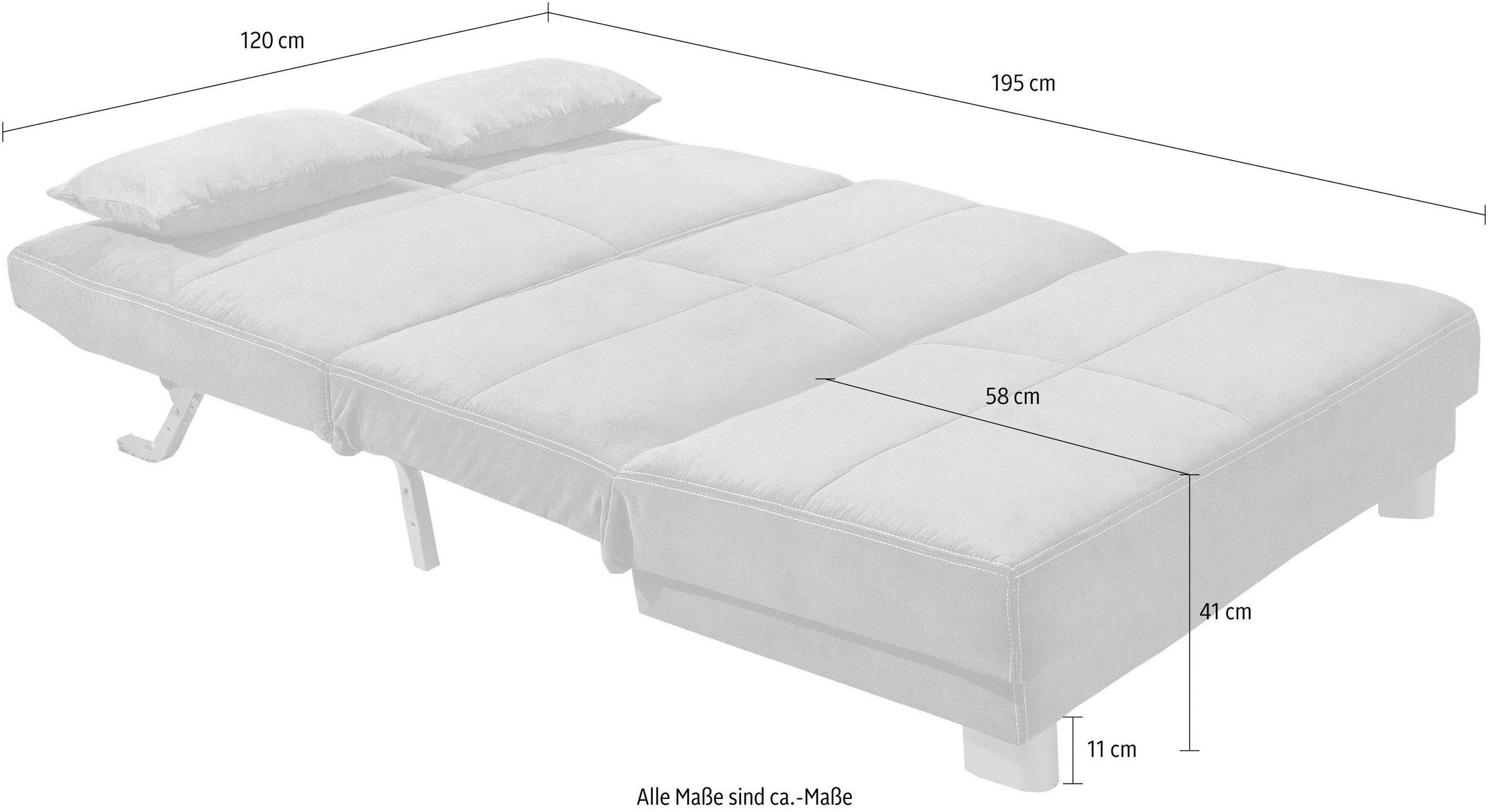 INOSIGN Slaapbank GINA in een handomdraai van bank in bed te veranderen