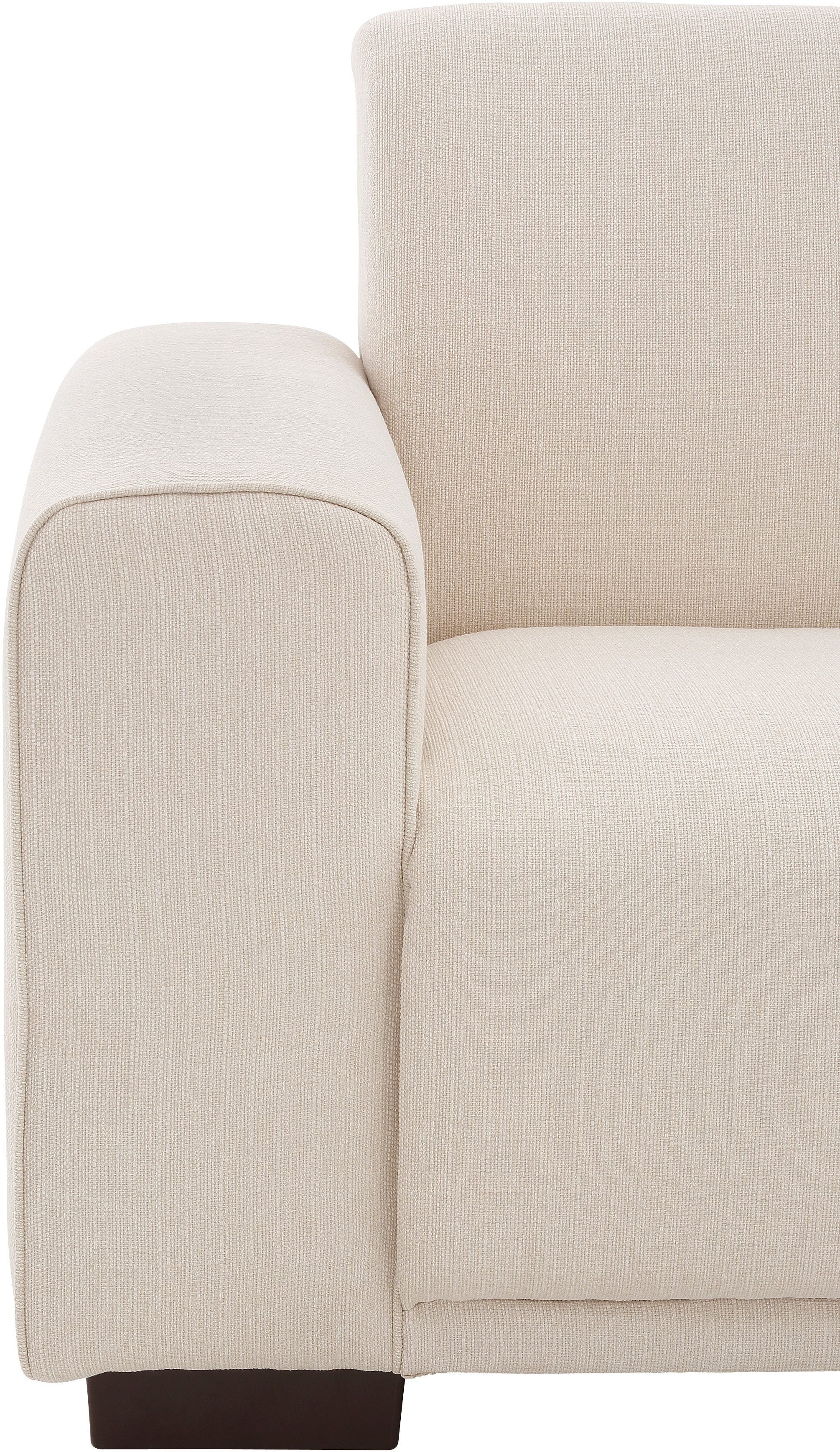 Home affaire Hoekbank BORNHOLM L-vorm met chaise longue, afmetingen B/D/H: 234/162/85 cm Recamiere links of rechts bestelbaar, golfvering, inclusief 2 kussens