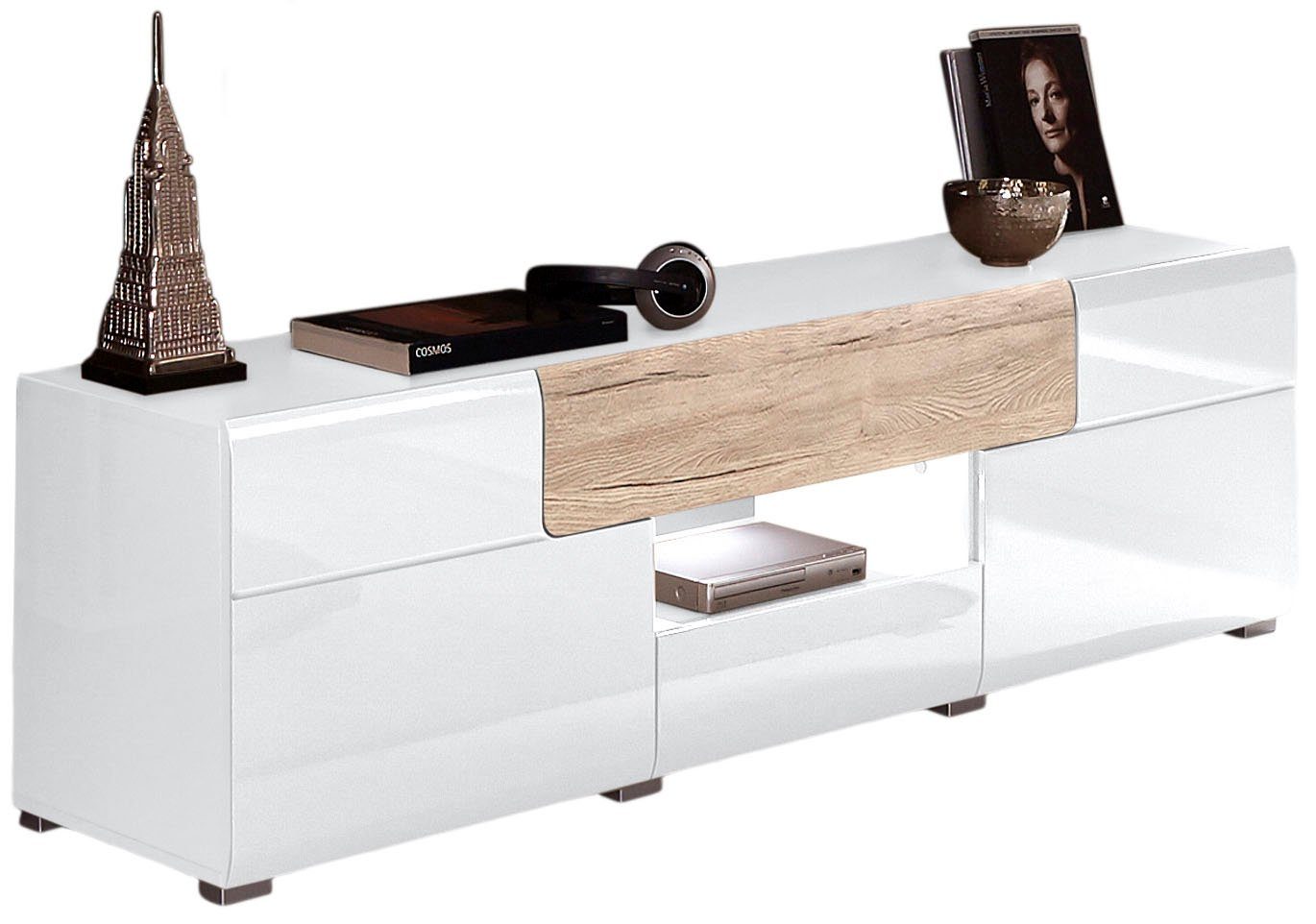 INOSIGN Tv-meubel Toledo, breedte 159 cm, modieuze TV-kast met decoratief freeswerk