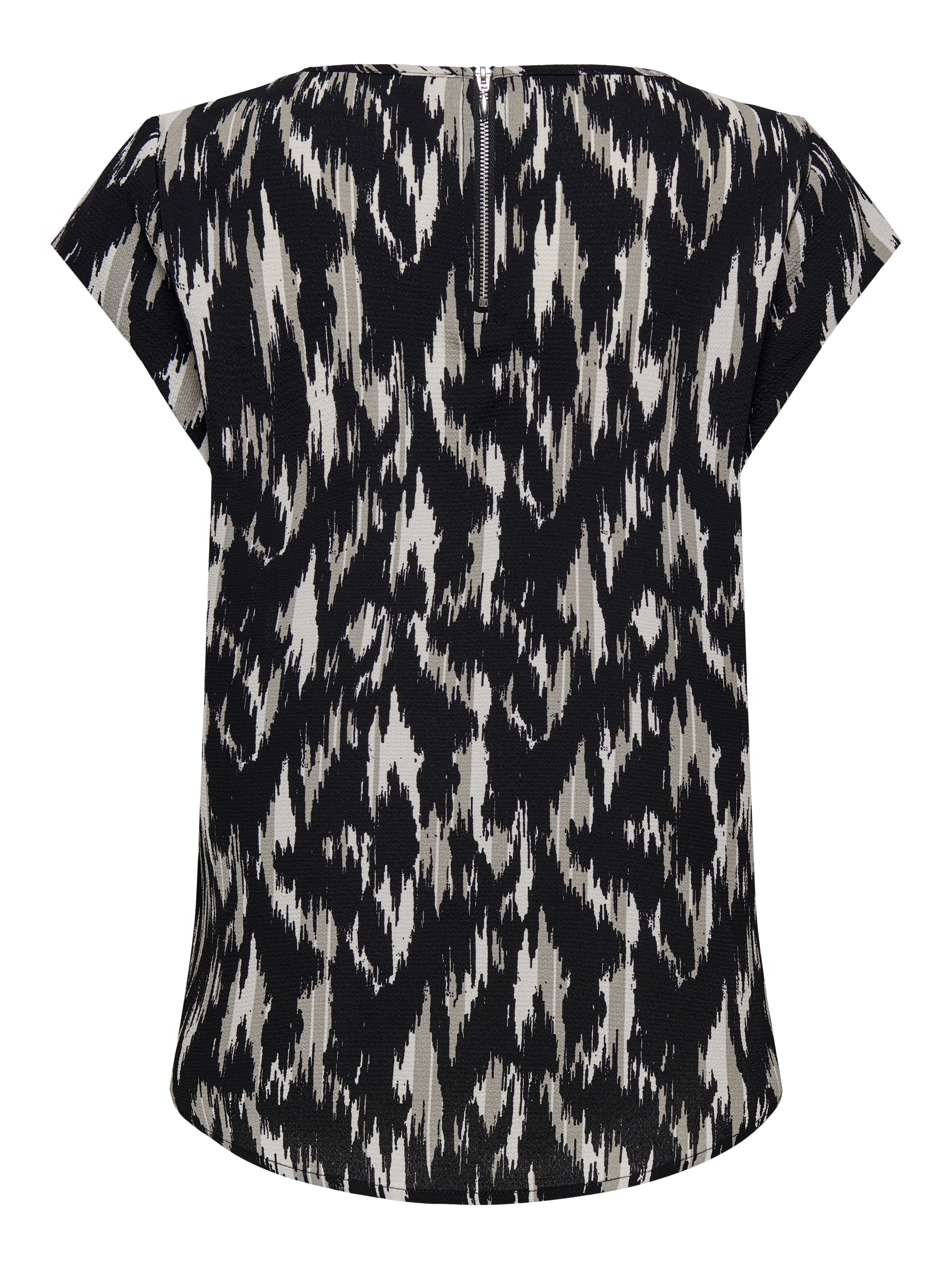 Only Shirtblouse ONLVIC S/S AOP TOP NOOS PTM