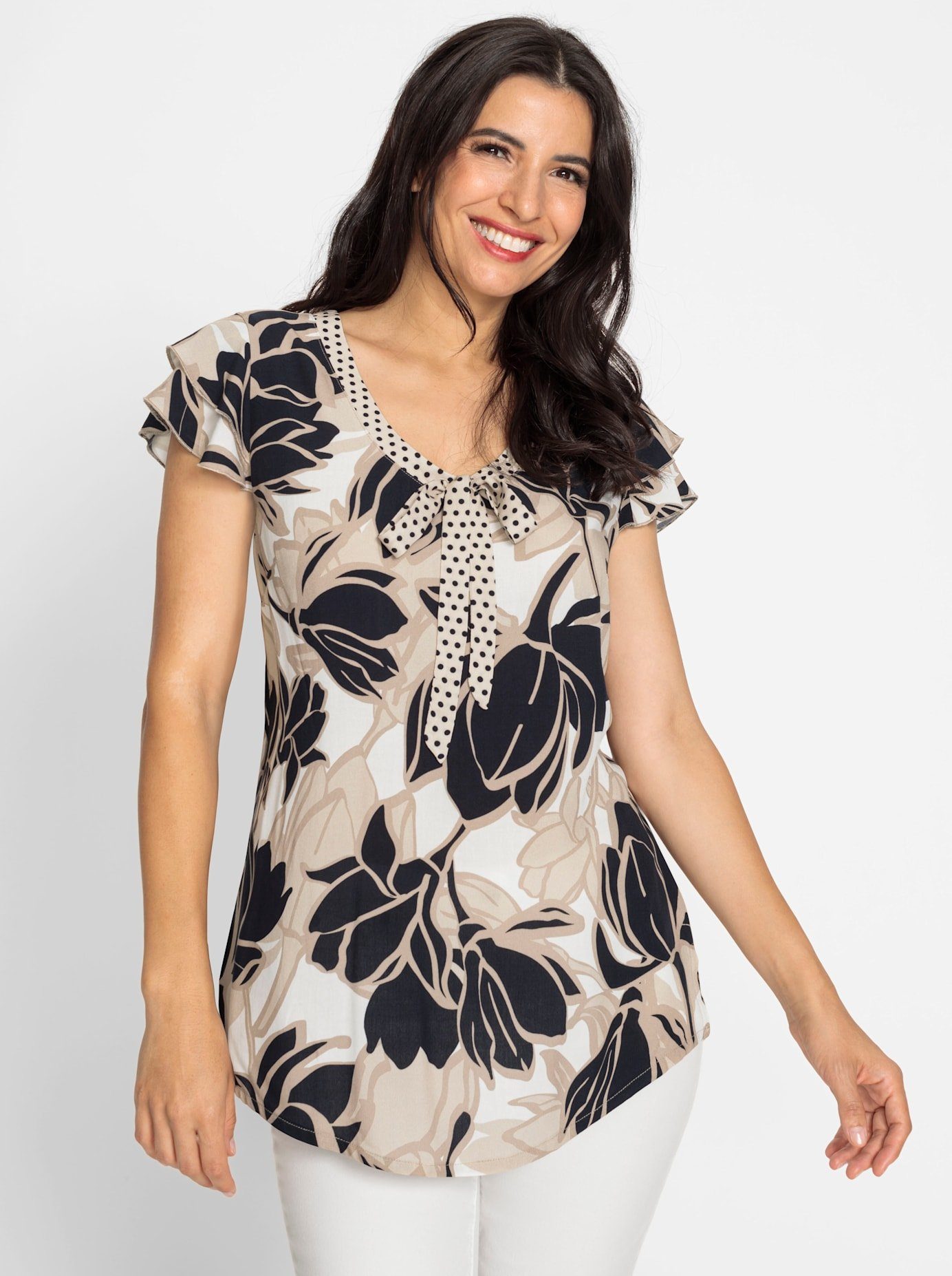 heine Gedessineerde blouse