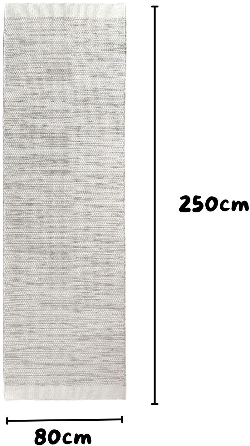 my home Wollen kleed Woolscape Omkeerbaar tapijt, handgeweven kwaliteit, gemêleerd, 100% wol, woonkamer