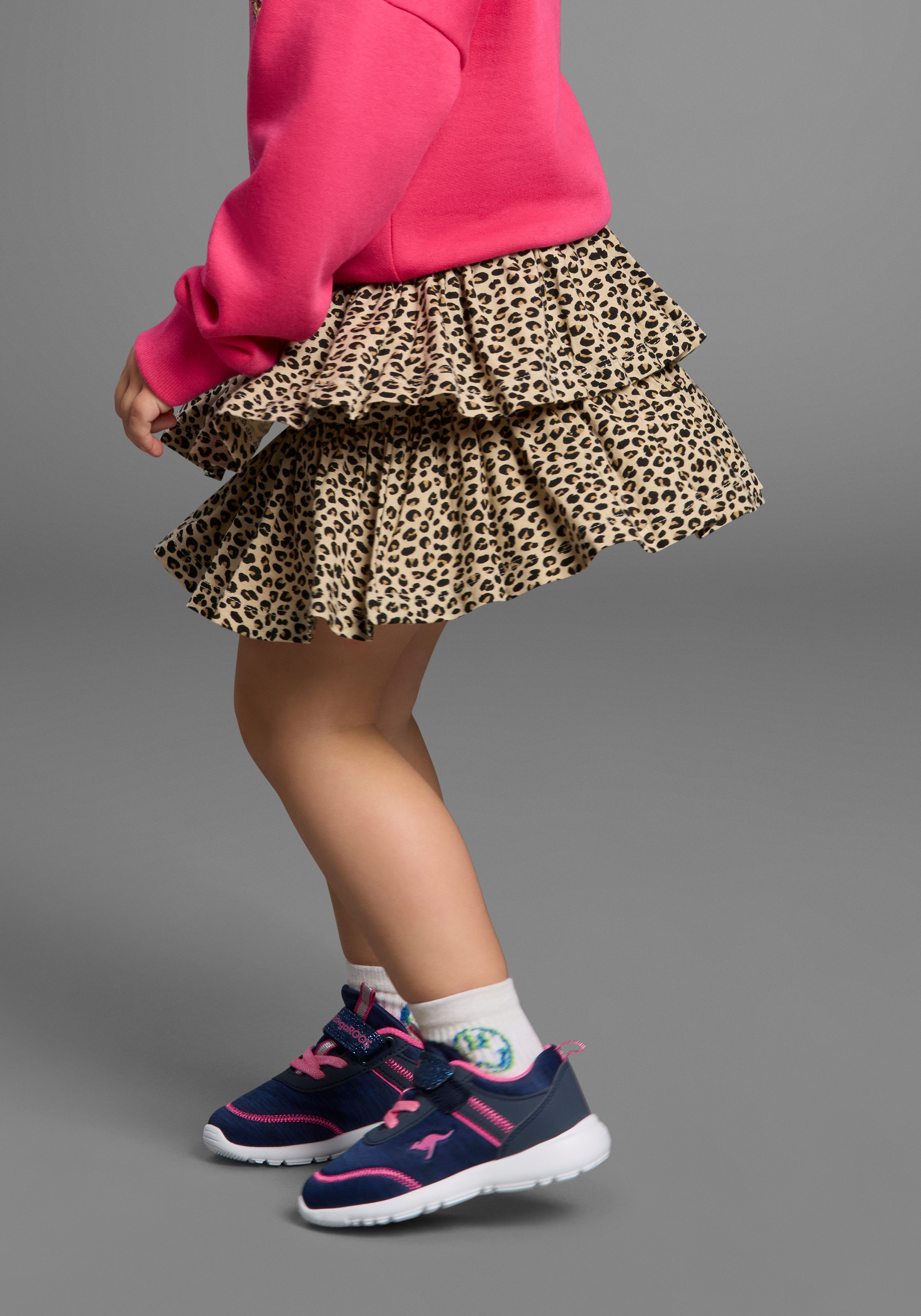 KIDSWORLD Jerseyrok Viscose rok met leo-allover