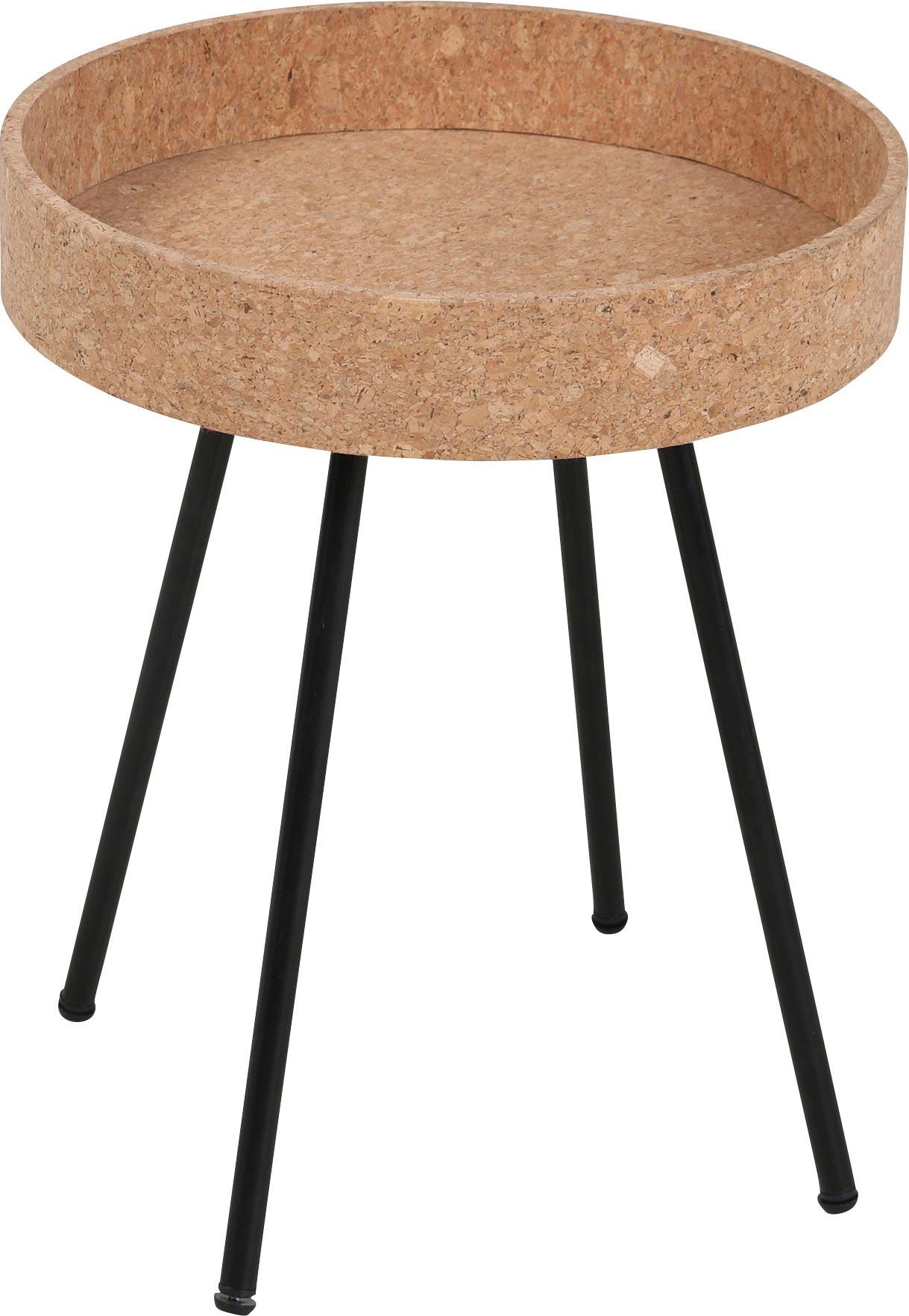 Home affaire Bijzettafel Tafelbladen van kurk (set, 2 stuks)