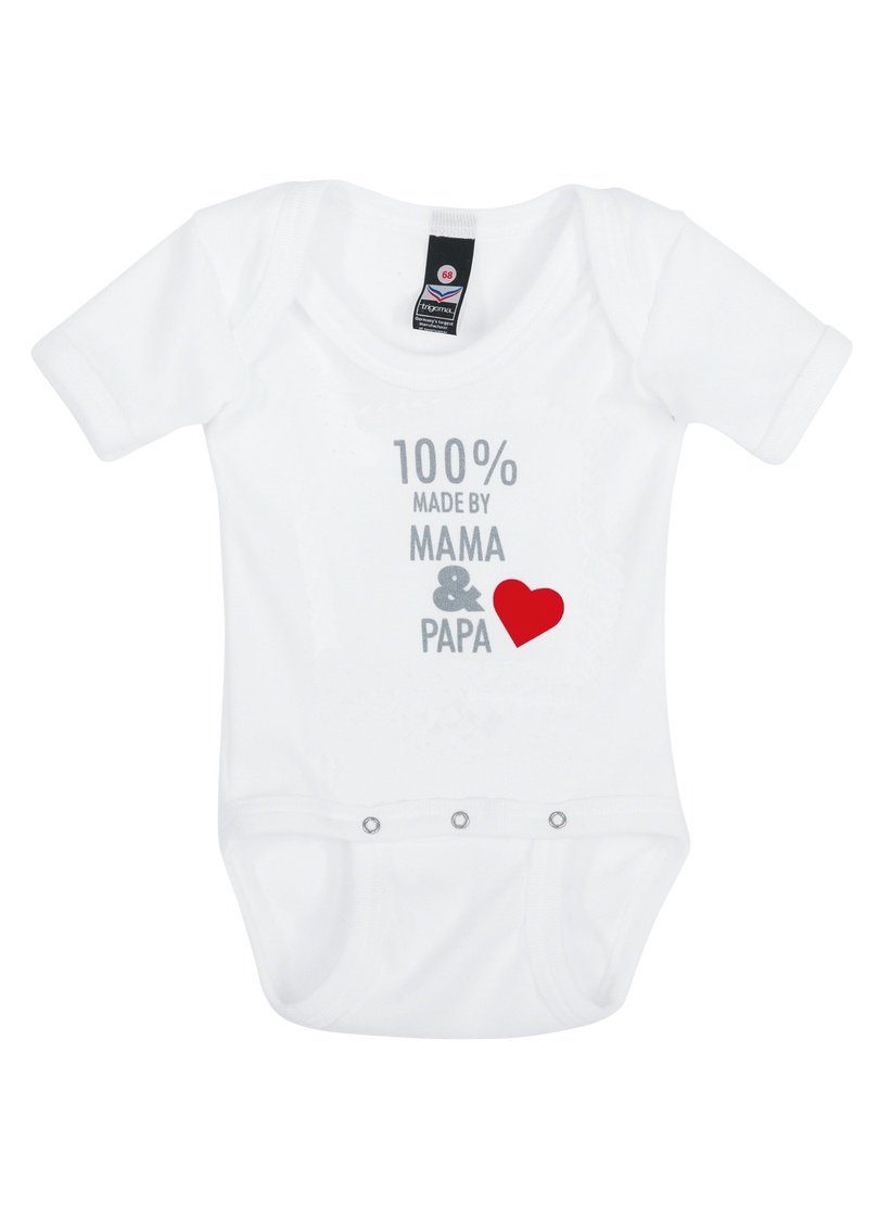 Trigema T-shirt TRIGEMA baby-body fijnrib (1-delig)