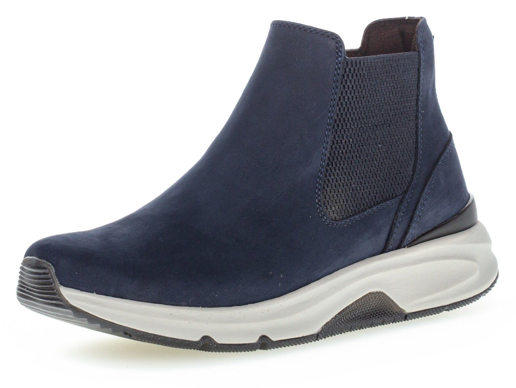 Gabor Rollingsoft Chelsea-boots enkellaarsje, instapschoen, high top sneaker met logo op de hiel