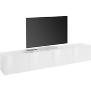 borchardt moebel tv-meubel sophia breedte 200 cm met 4 deuren, staand en hangend wit