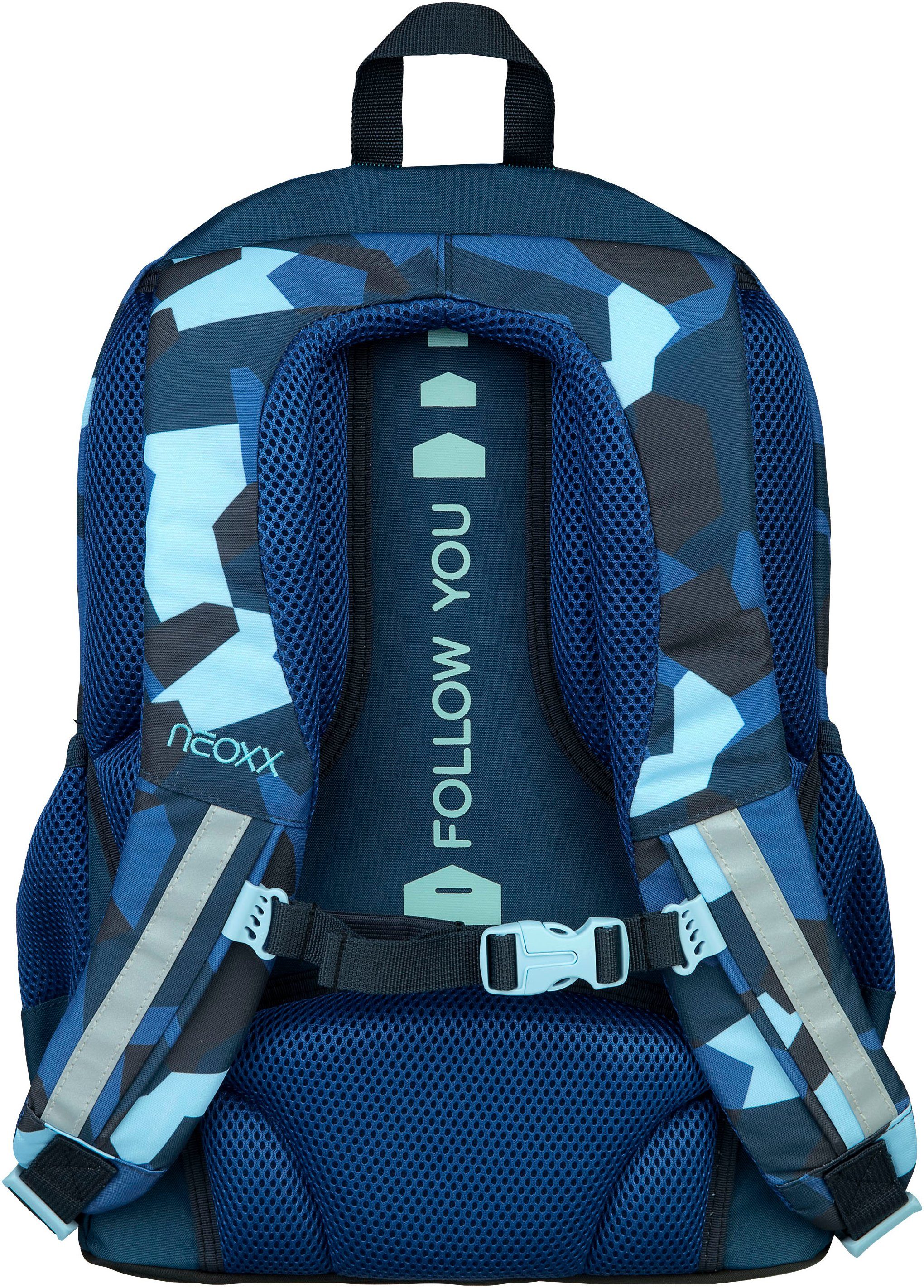 neoxx Schoolrugzak Flow, Camo Nation gedeeltelijk van gerecycled materiaal