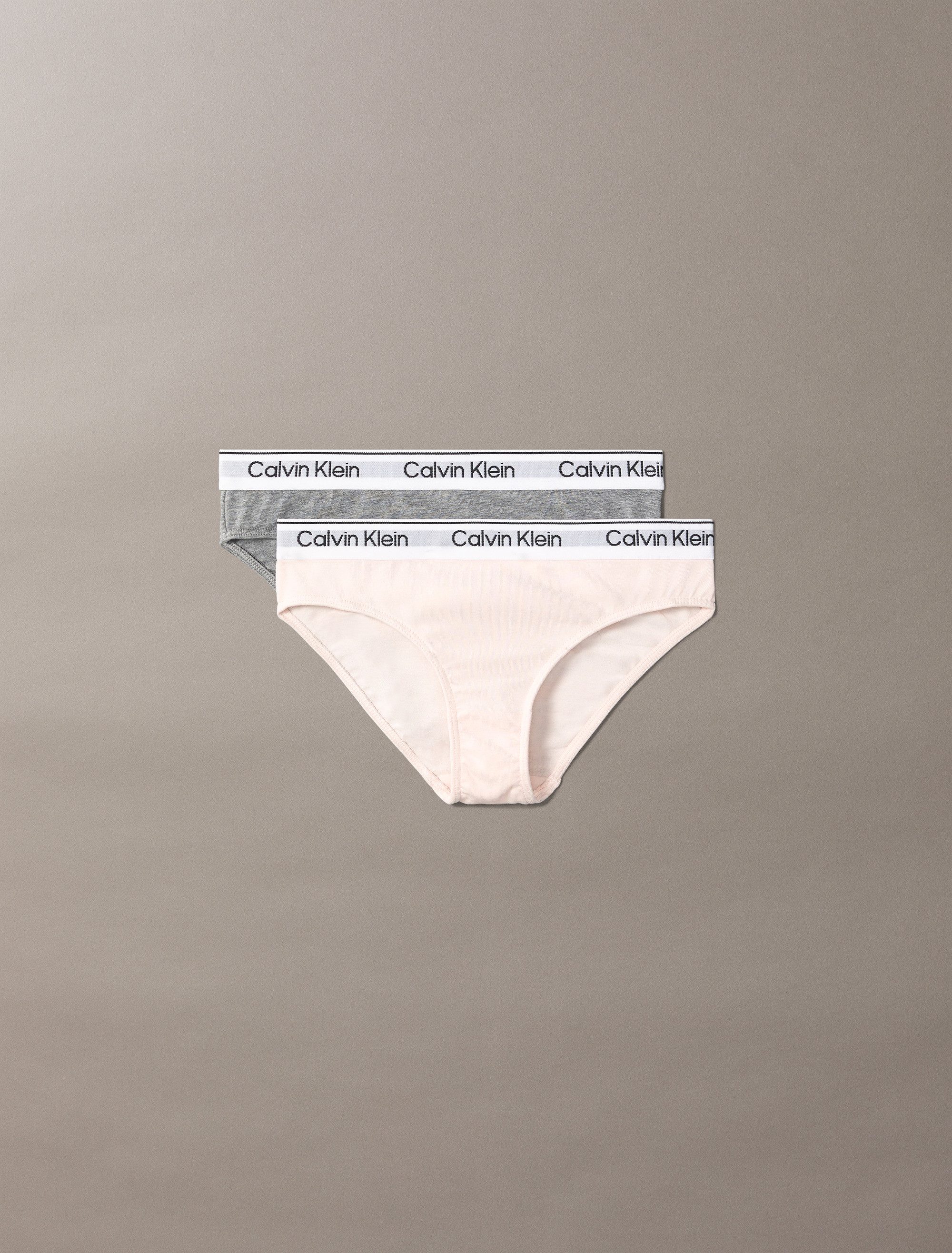 Calvin Klein Brazilian slip 2PK BIKINI met logoband (2 stuks, Set van 2)
