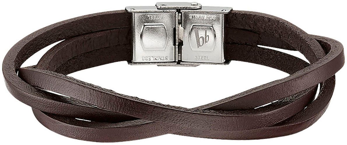 Bruno Banani Leren armband Sieraad cadeau armband, B4102B/20/00/BL, B4102B/20/00/BR