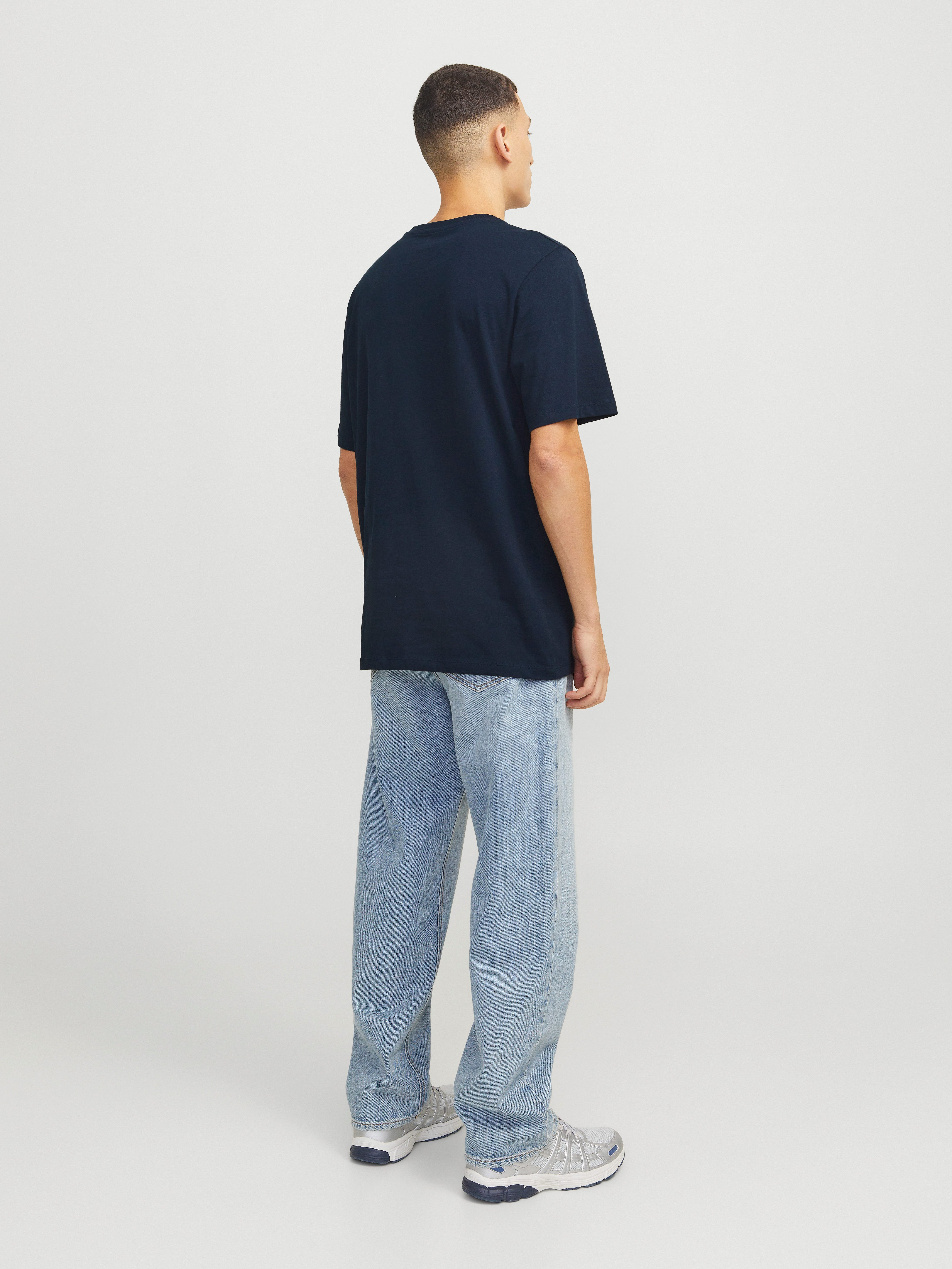 Jack & Jones Shirt met print JJHUDSON TEE SS CREW NECK