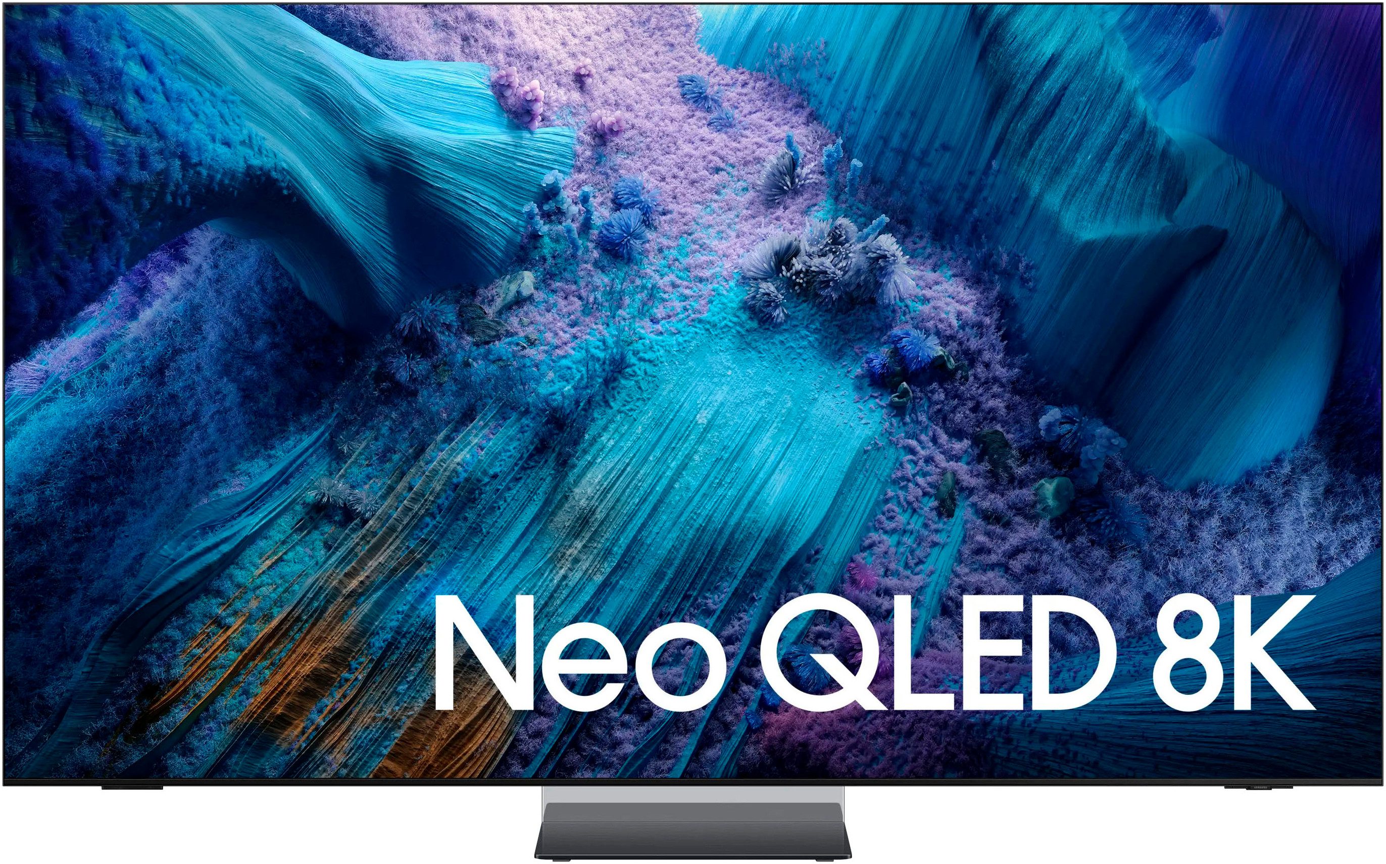 Samsung QLED-TV GQ85QN990FT QLED Mini LED-televisie, 8k ai upscaling pro & glare free, draadloze one connect box, art store