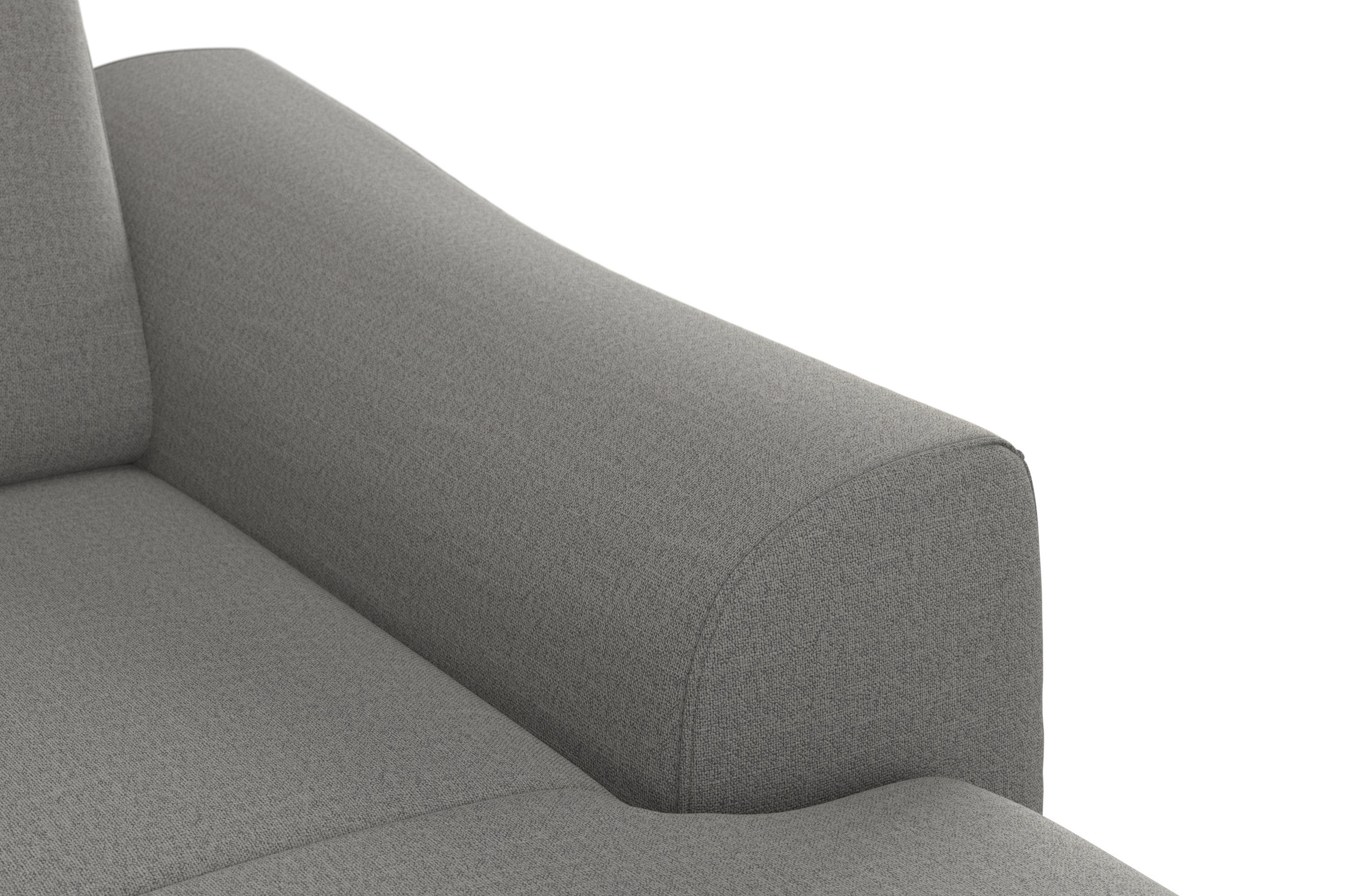 sit&more Zithoek Dundee U-vorm met binnenvering en massief houten poten, naar keuze met verstelbare hoofdsteun