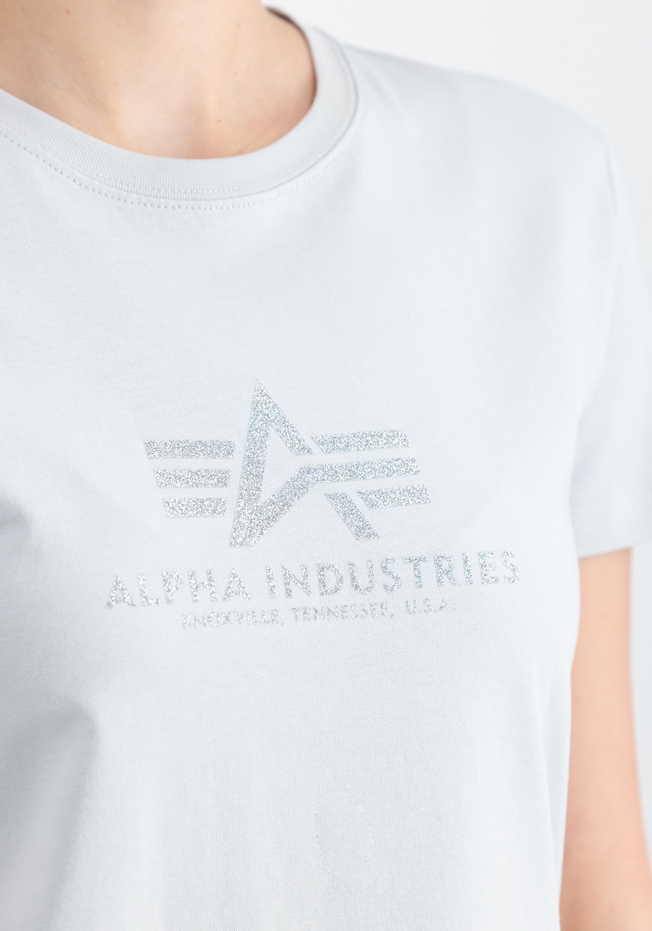 Alpha Industries T-shirt New Basic T-Shirt BL Glitter W