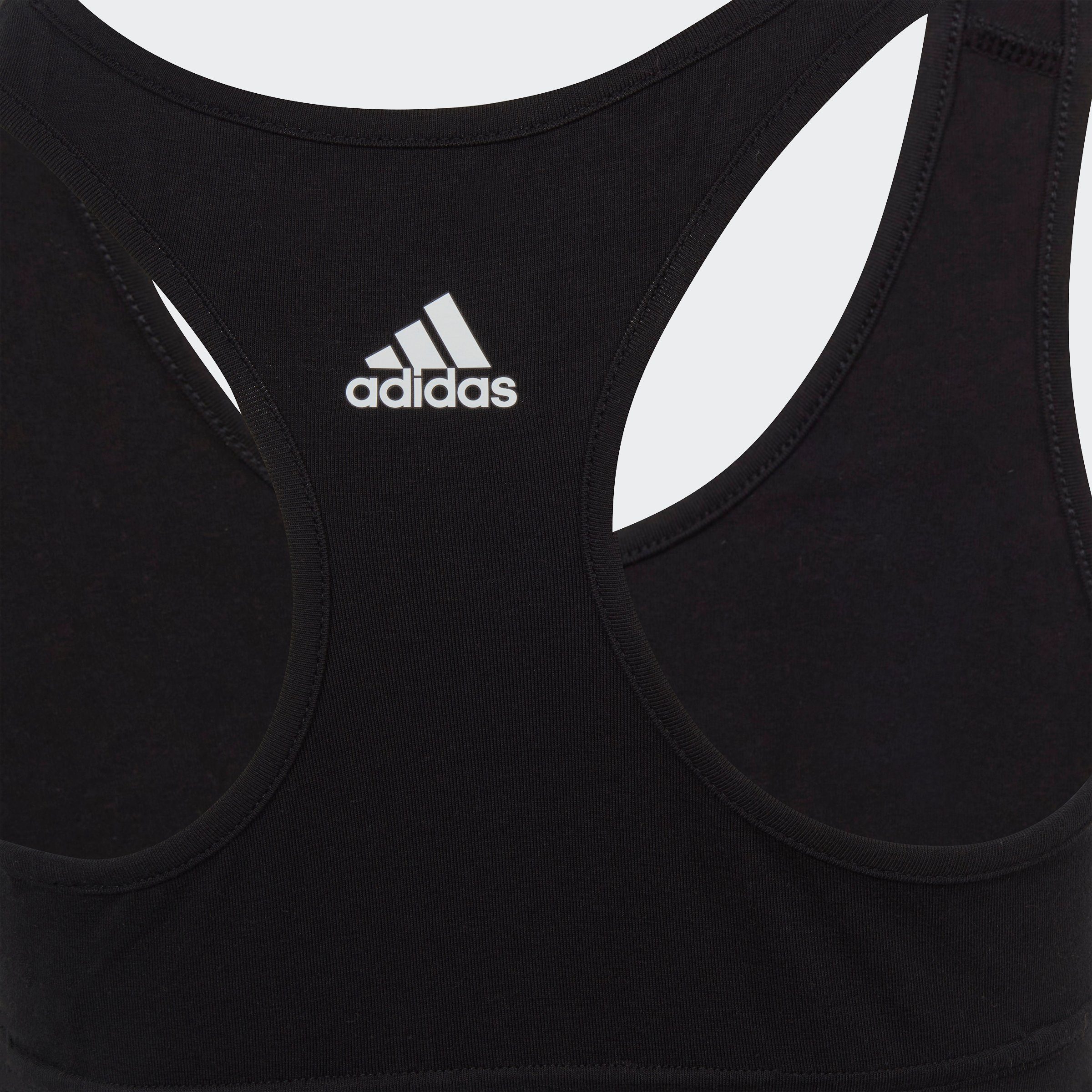 adidas Sportswear Sport-bh ESSENTIALS LINEAR LOGO COTTON BUSTIER (1-delig)