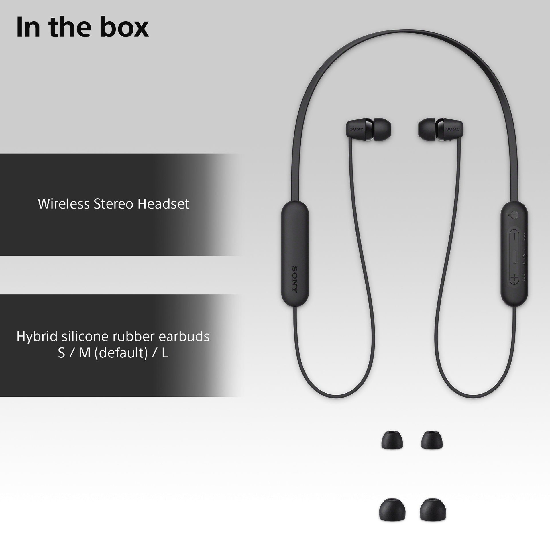 Sony In-ear-oordopjes In-ear-hoofdtelefoon WI-C100